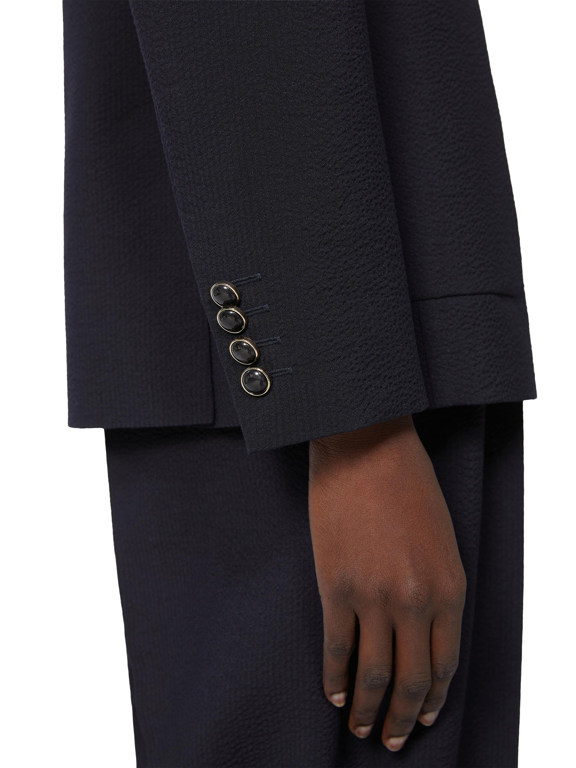 Max Mara Women's Wool Blend Seersucker Blazer - Ultramarine | Thumbnail 5