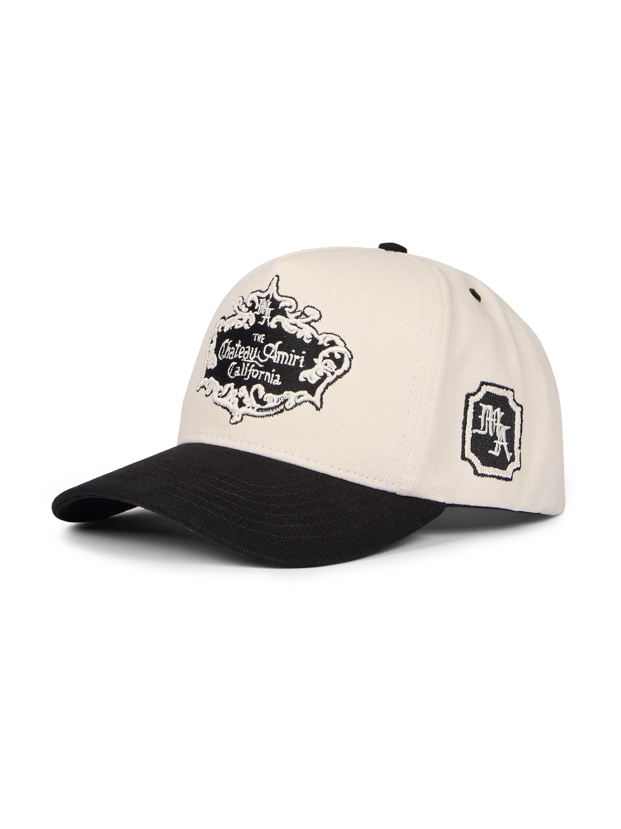 Amiri Men's Chateau Crest Embroidered Cotton Hat - Black