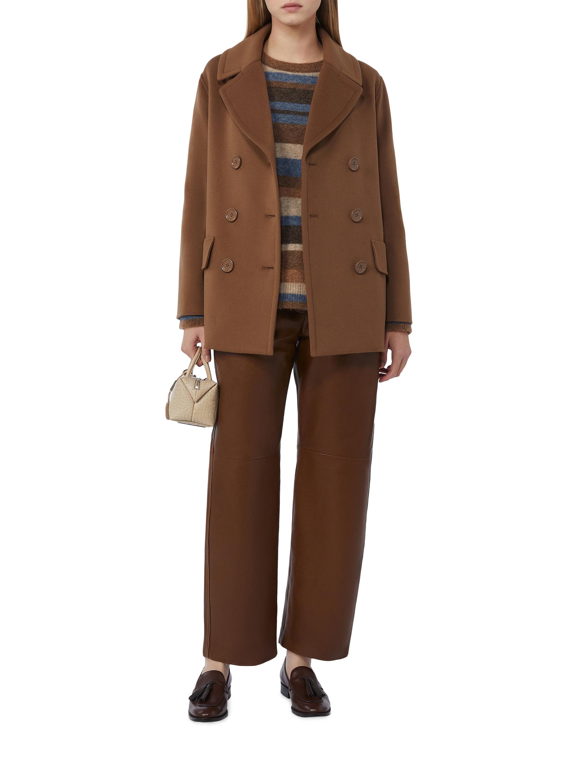 max mara madame tobacco MAXMARA - Coat - AW25 - Iconic Max Mara coat featuring a cardigan Max Mara Madame 101801 Icon