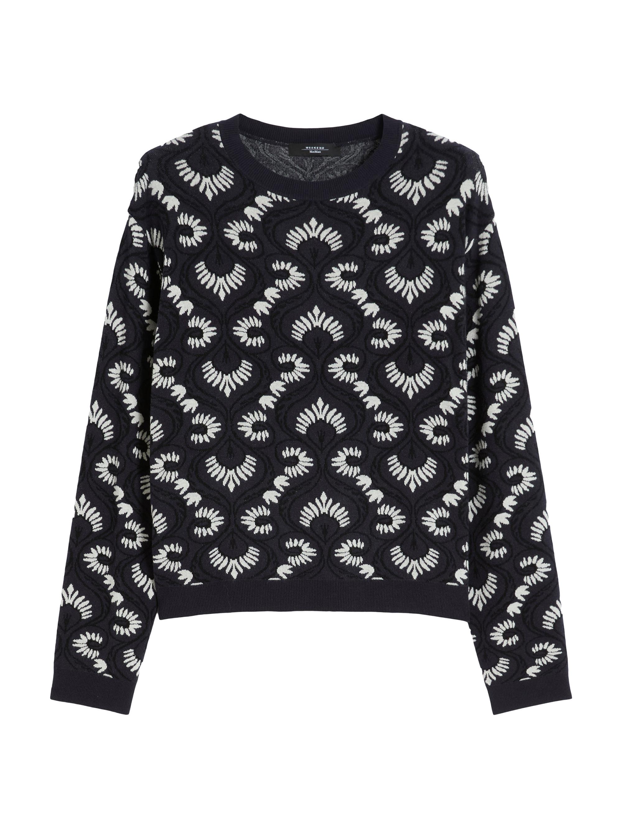 Weekend Max Mara Women's Jacquard Viscose Sweater - Black