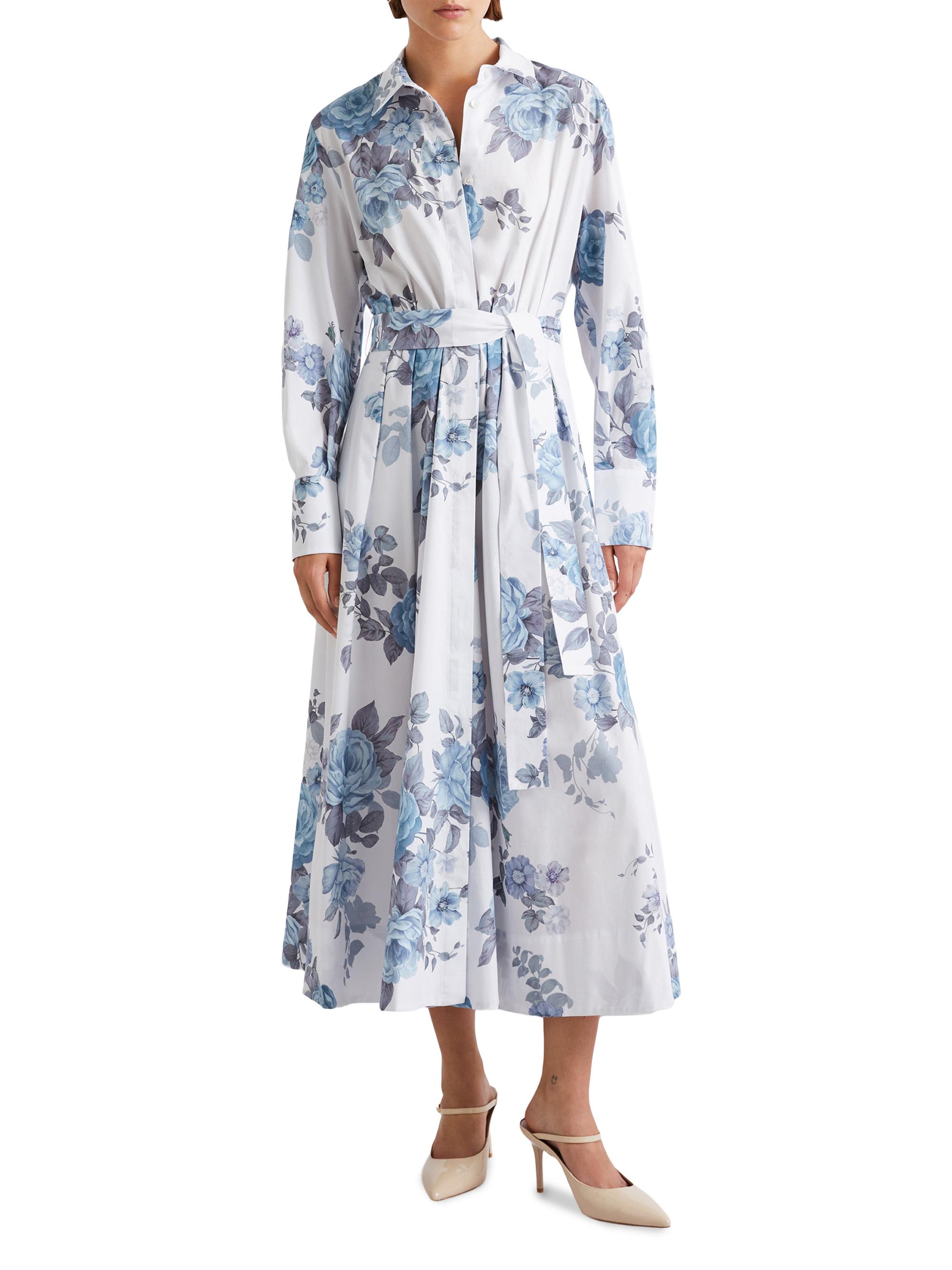 stretch cotton shirt dress Ganni Women's Stretch Cotton Shirt Dress