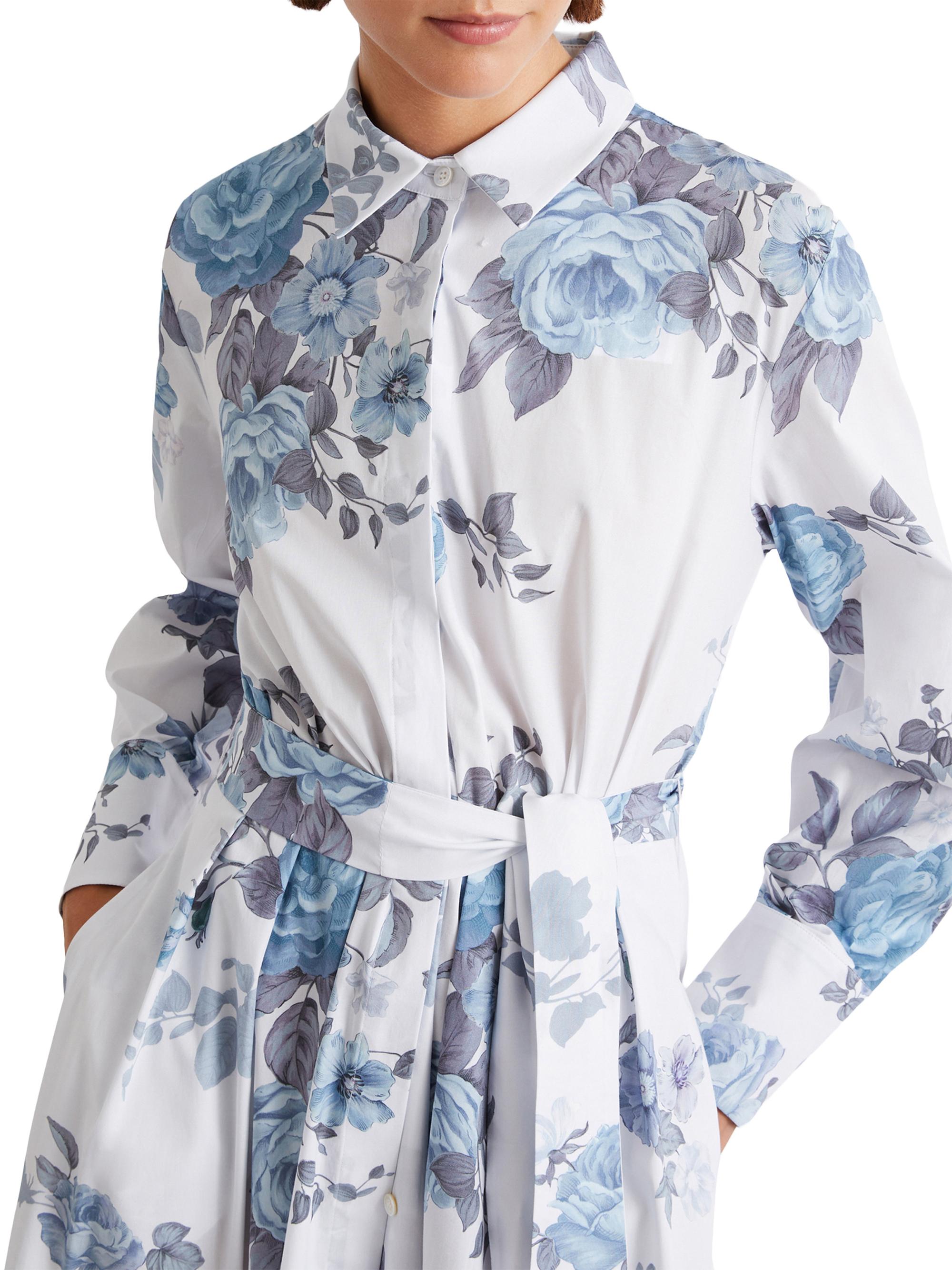 Marella Stretch Cotton Poplin Shirt Dress | Saks Fifth Avenue