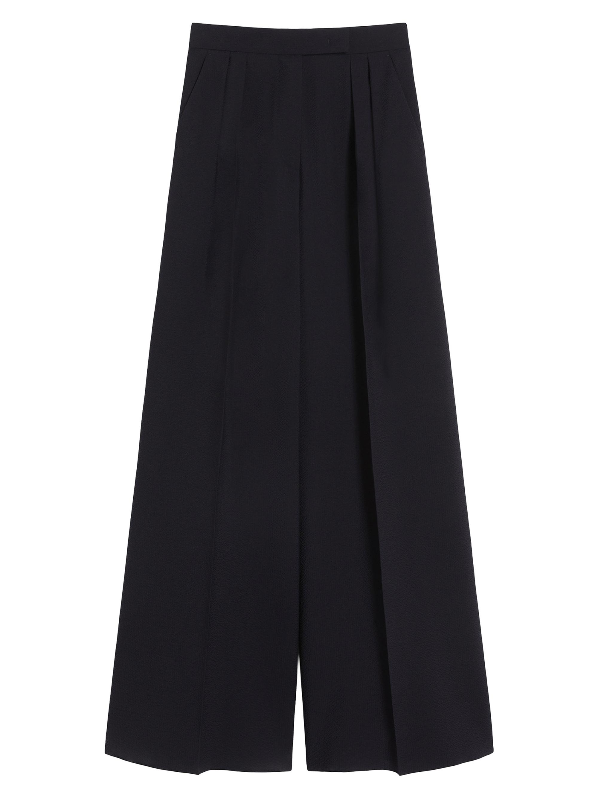 Max Mara Women's Wool Seersucker Trousers - Ultramarine