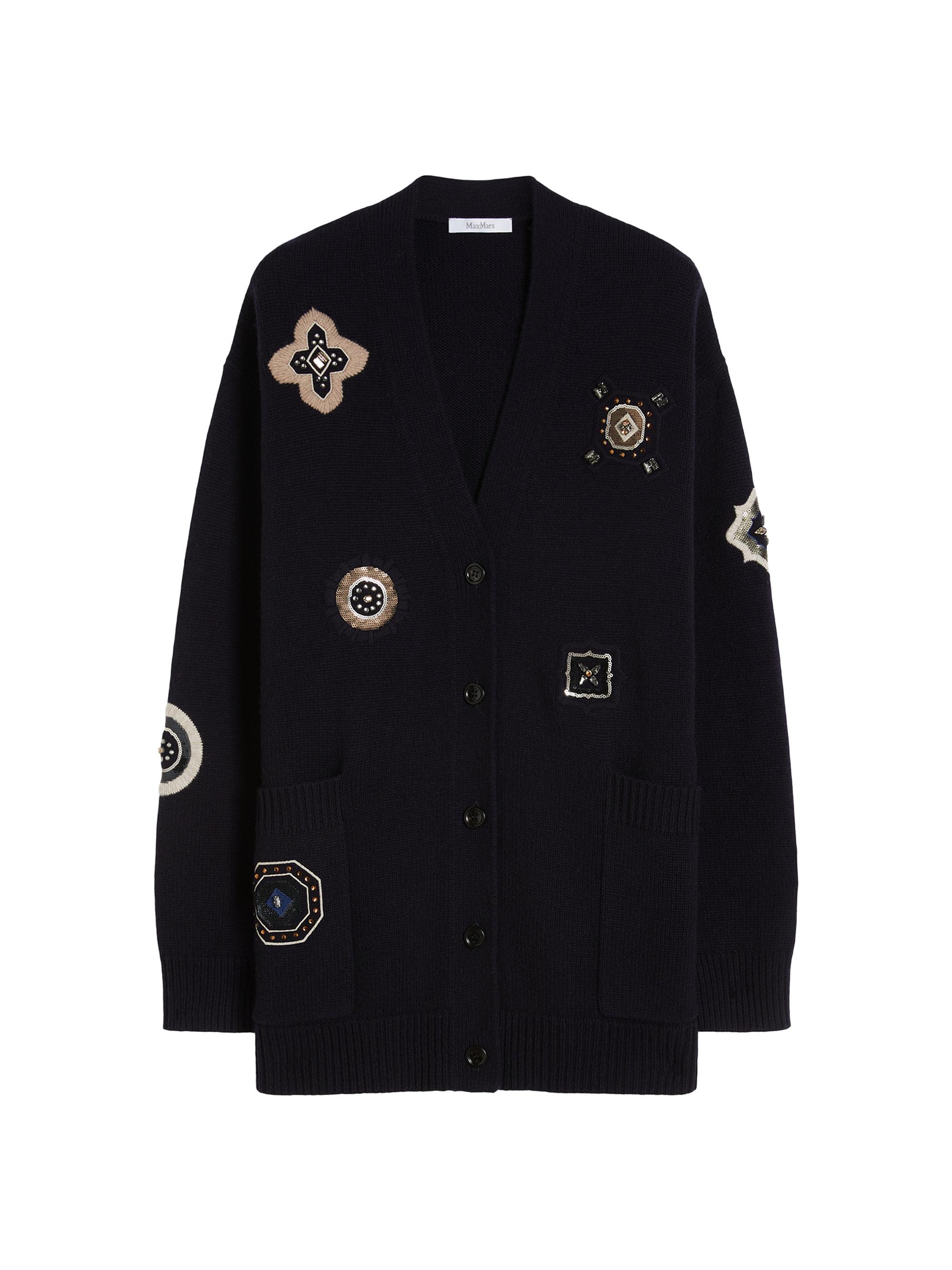 Max Mara Women's Long Wool and Cashmere Cardigan - Ultramarine