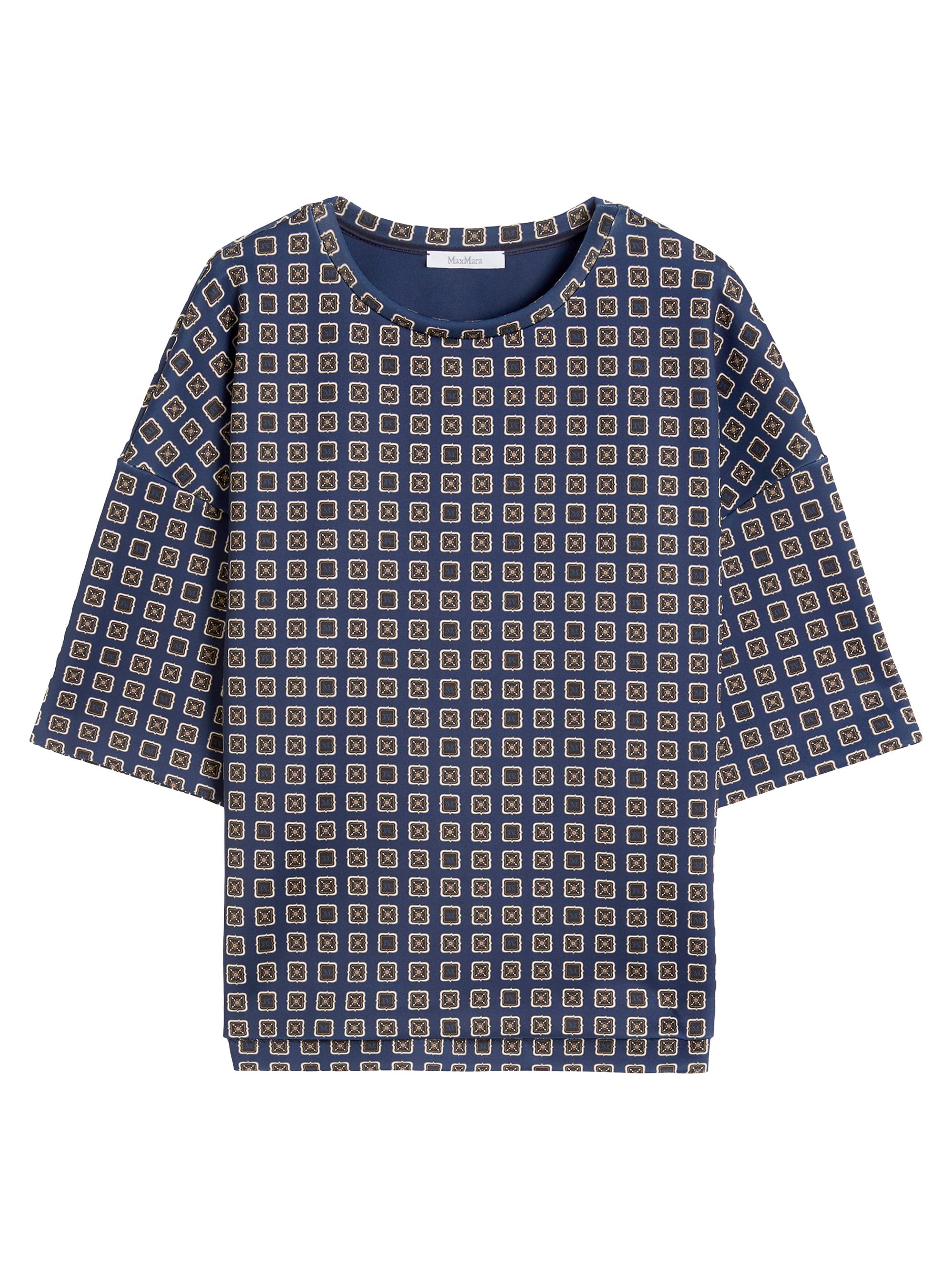 Max Mara Women's Jersey Print T-Shirt - Navy