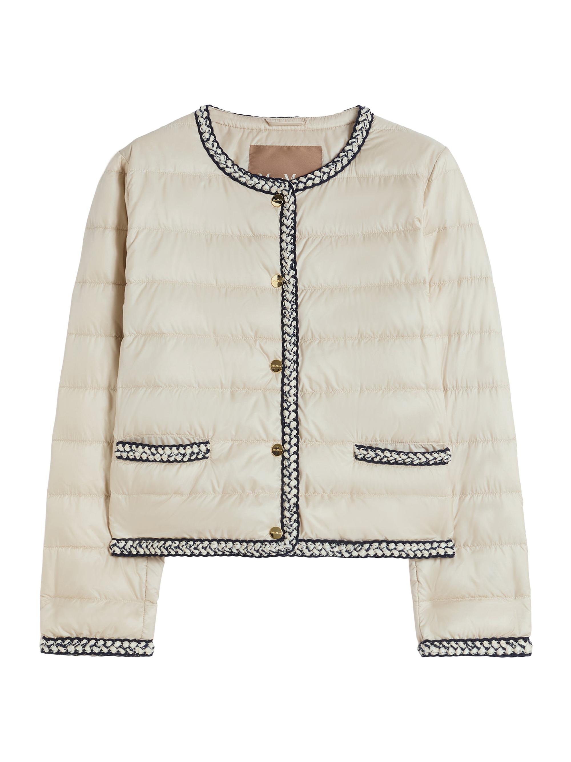 Max Mara Women's Quilted Water Repellent Canvas Padded Jacket - Natural