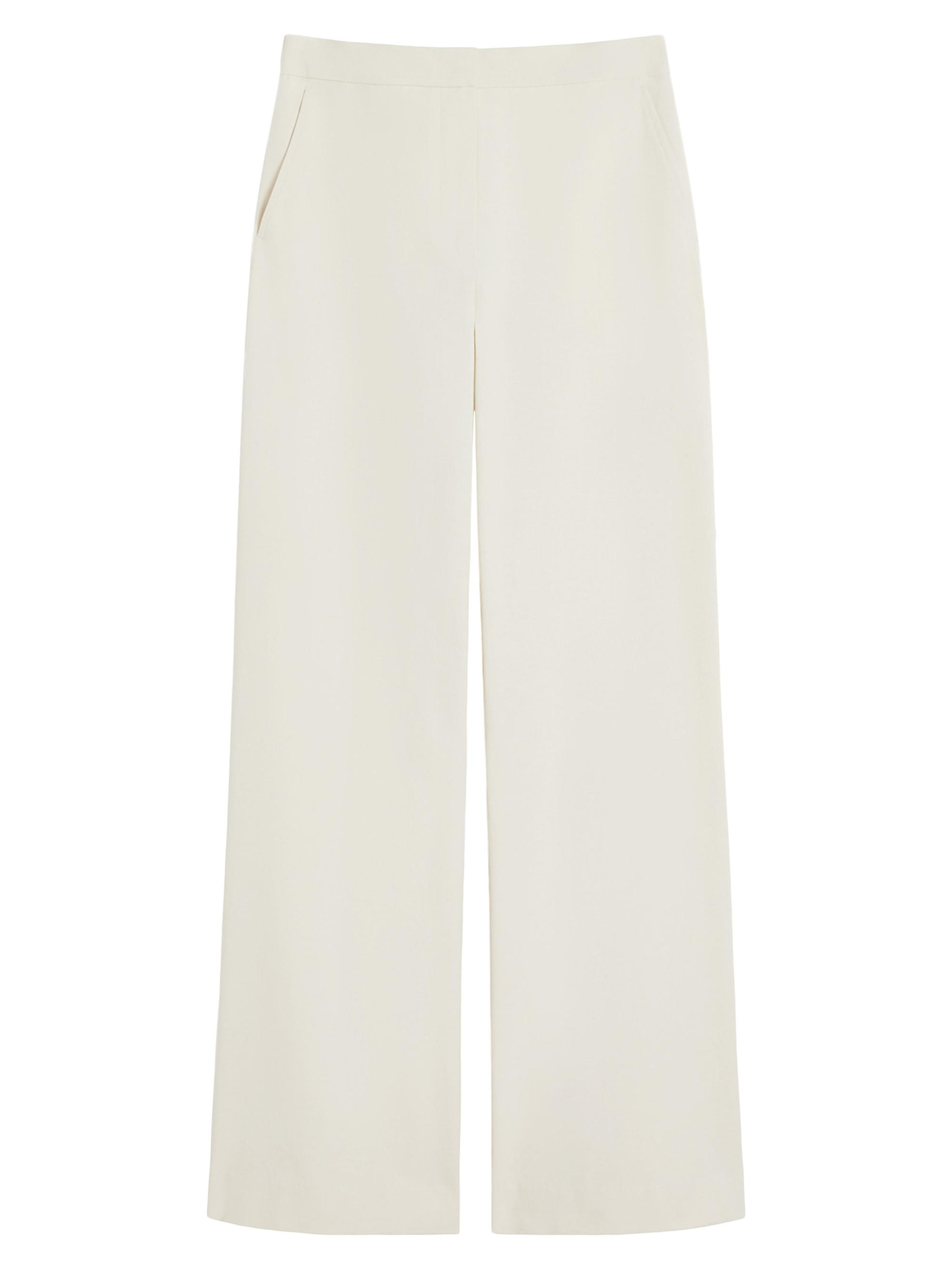 Max Mara Women's Straight Fit Cotton Twill Trousers -