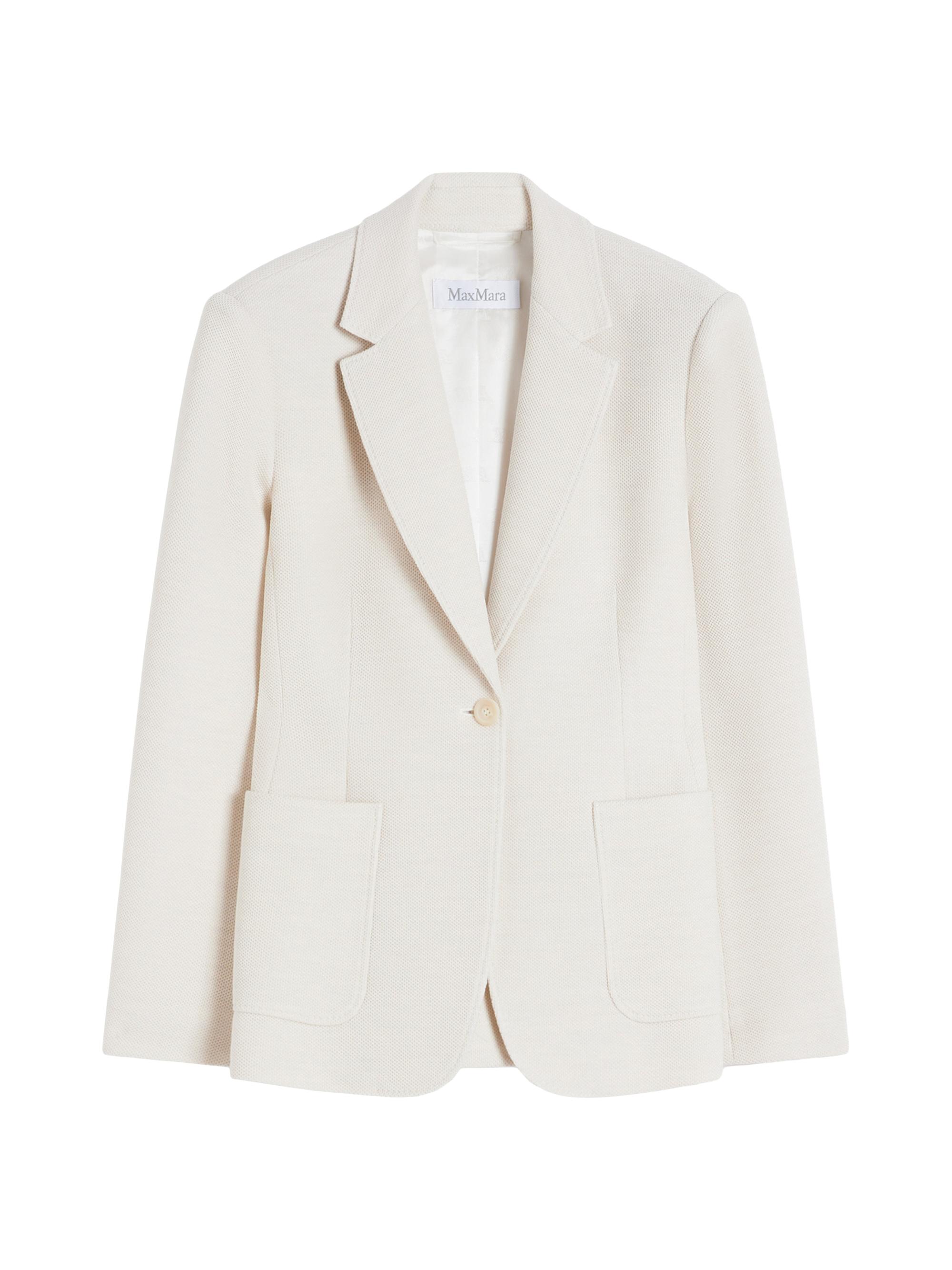 Max Mara Women's Single Breasted Piqué Jersey Blazer -