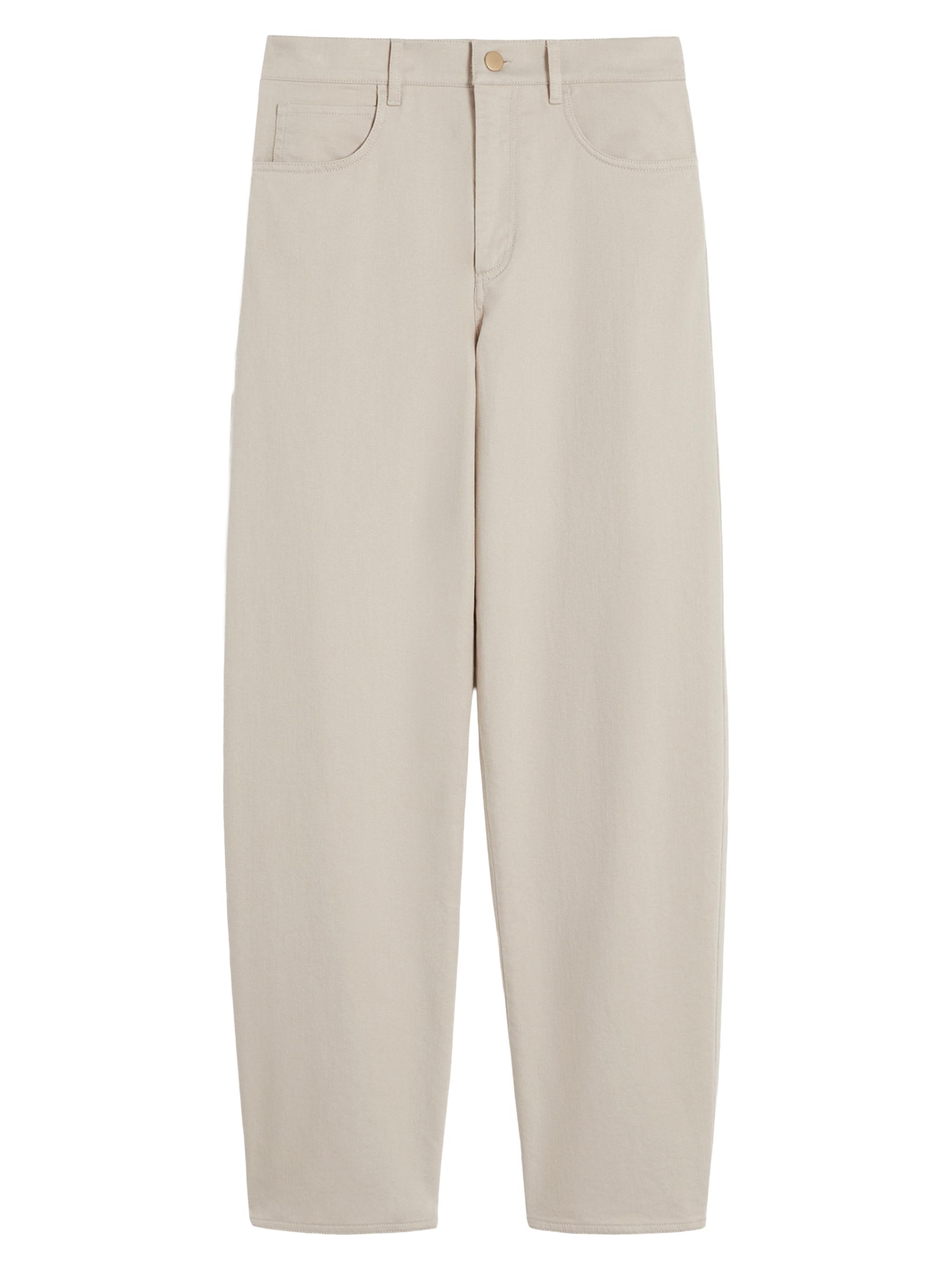 Max Mara Women's Stretch Bull Denim Trousers - Natural
