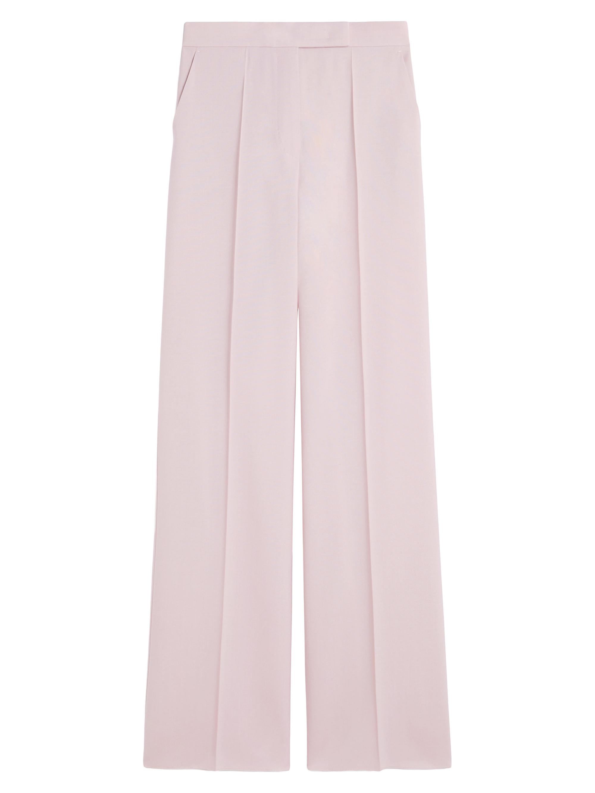 Max Mara Women's Wool, Mohair and Silk Trousers - Beige Pink