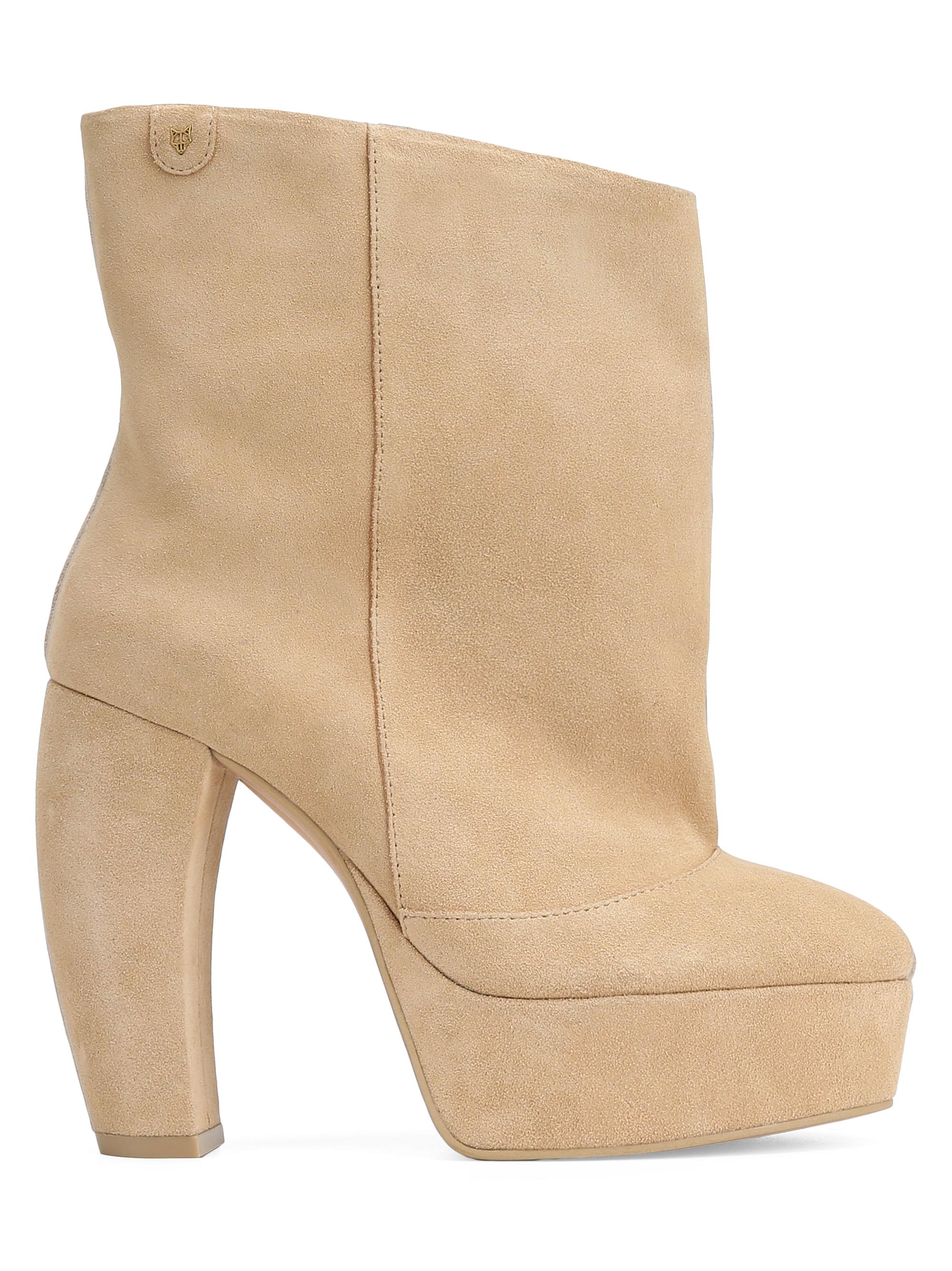 Naked Wolfe Women's Dancer Suede Ankle Boots - Beige - Women's Shoes
