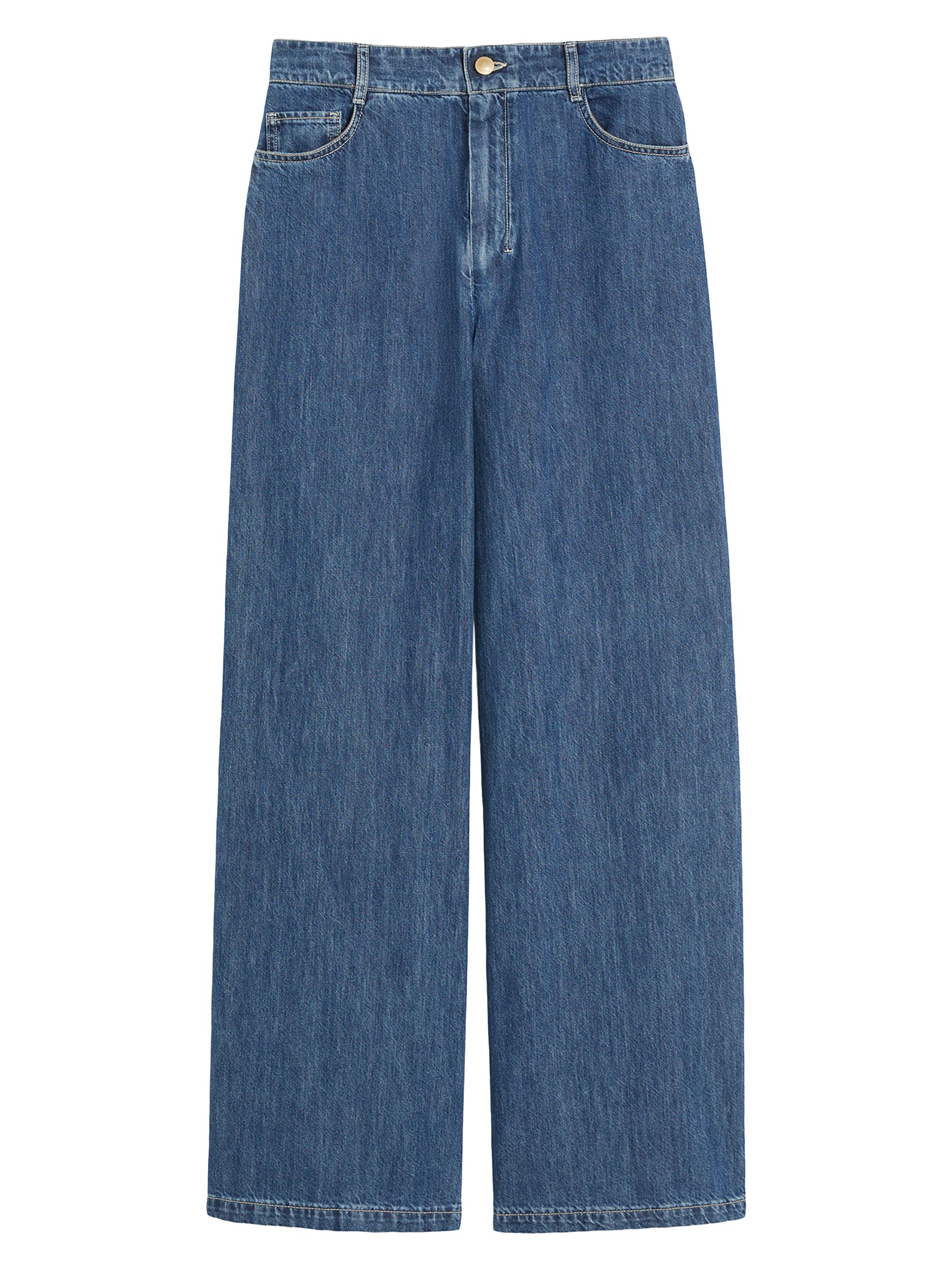 Max Mara Women's Wide Leg Denim Jeans - Midnightblue