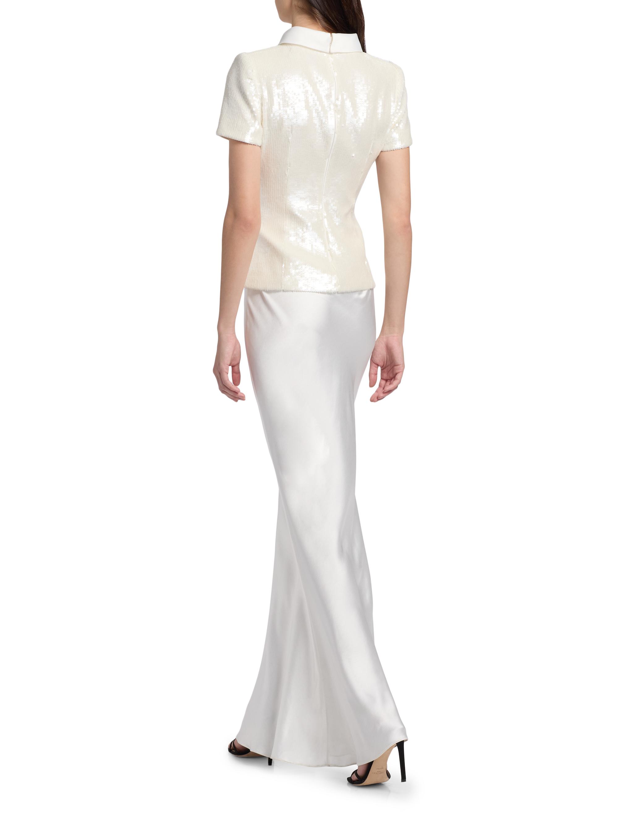 Self-Portrait Sequined Tailored Maxi Dress | Saks Fifth Avenue