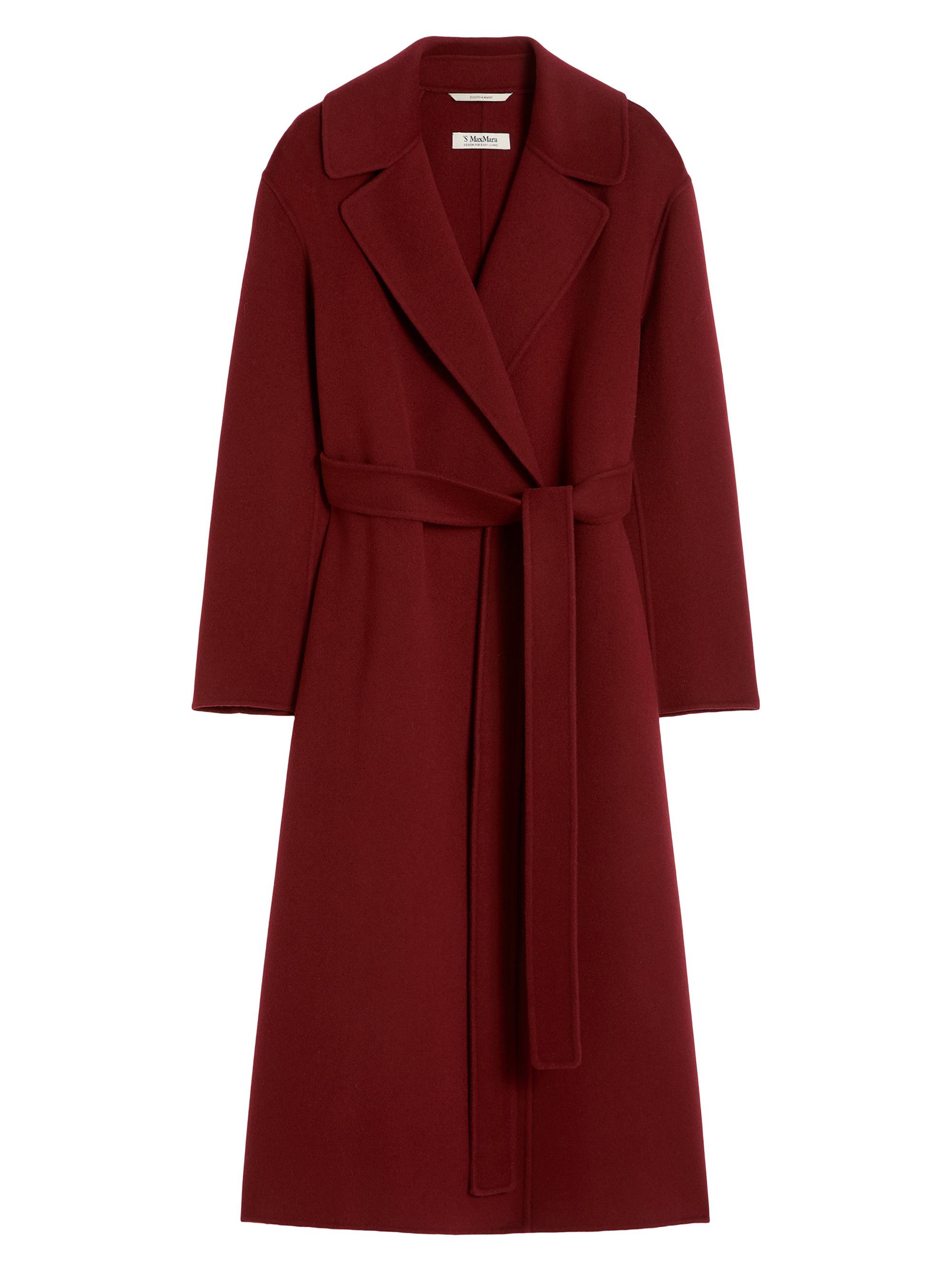 Max Mara Women's Wool Robe Coat - Raspberry