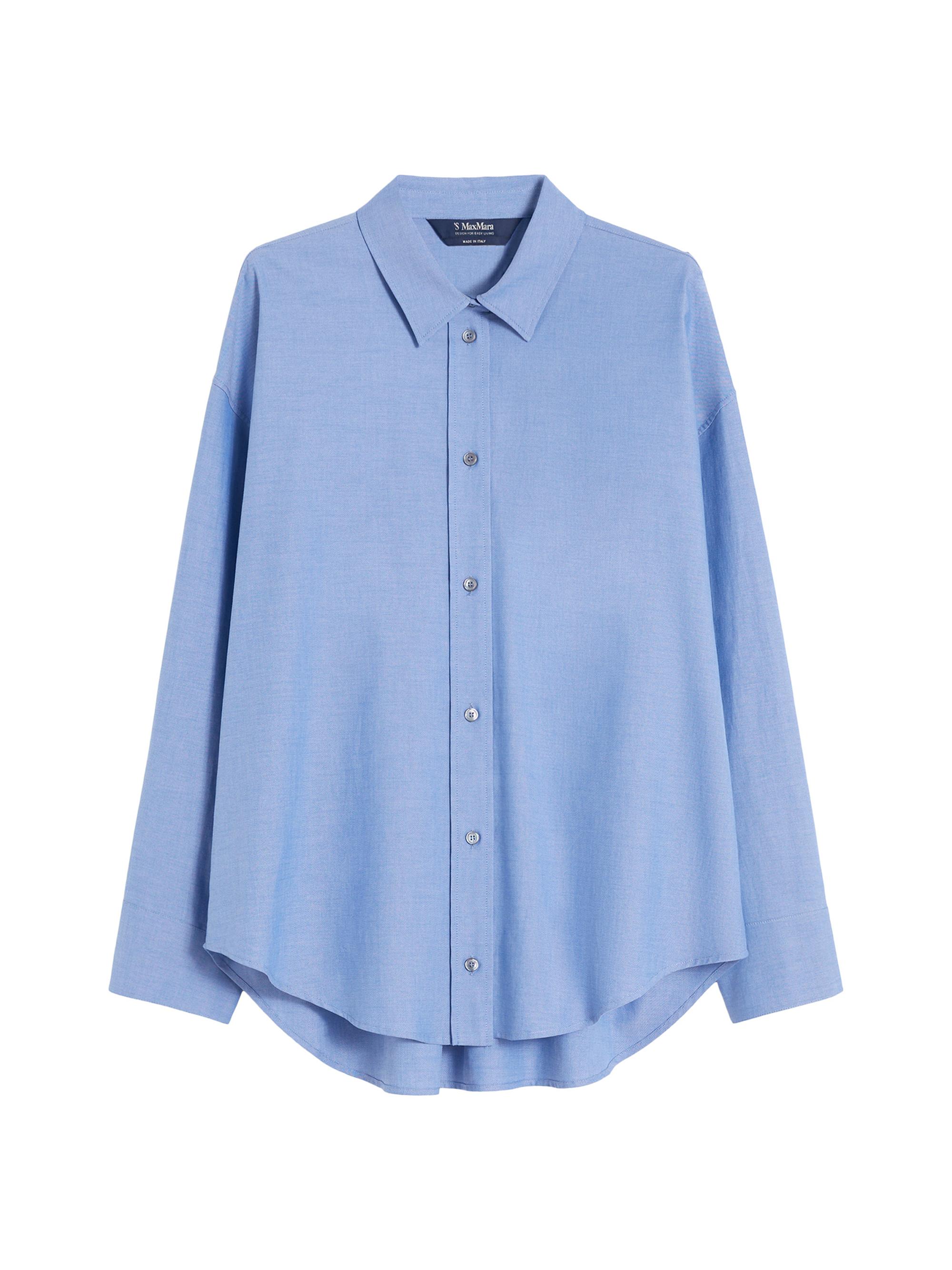 Max Mara Women's Cotton Oxford Shirt - Light Blue