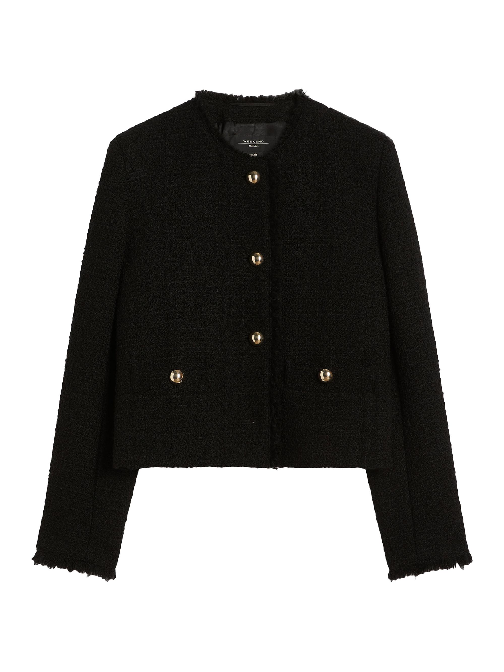 Weekend Max Mara Women's Wool Blend Crew Neck Jacket - Black