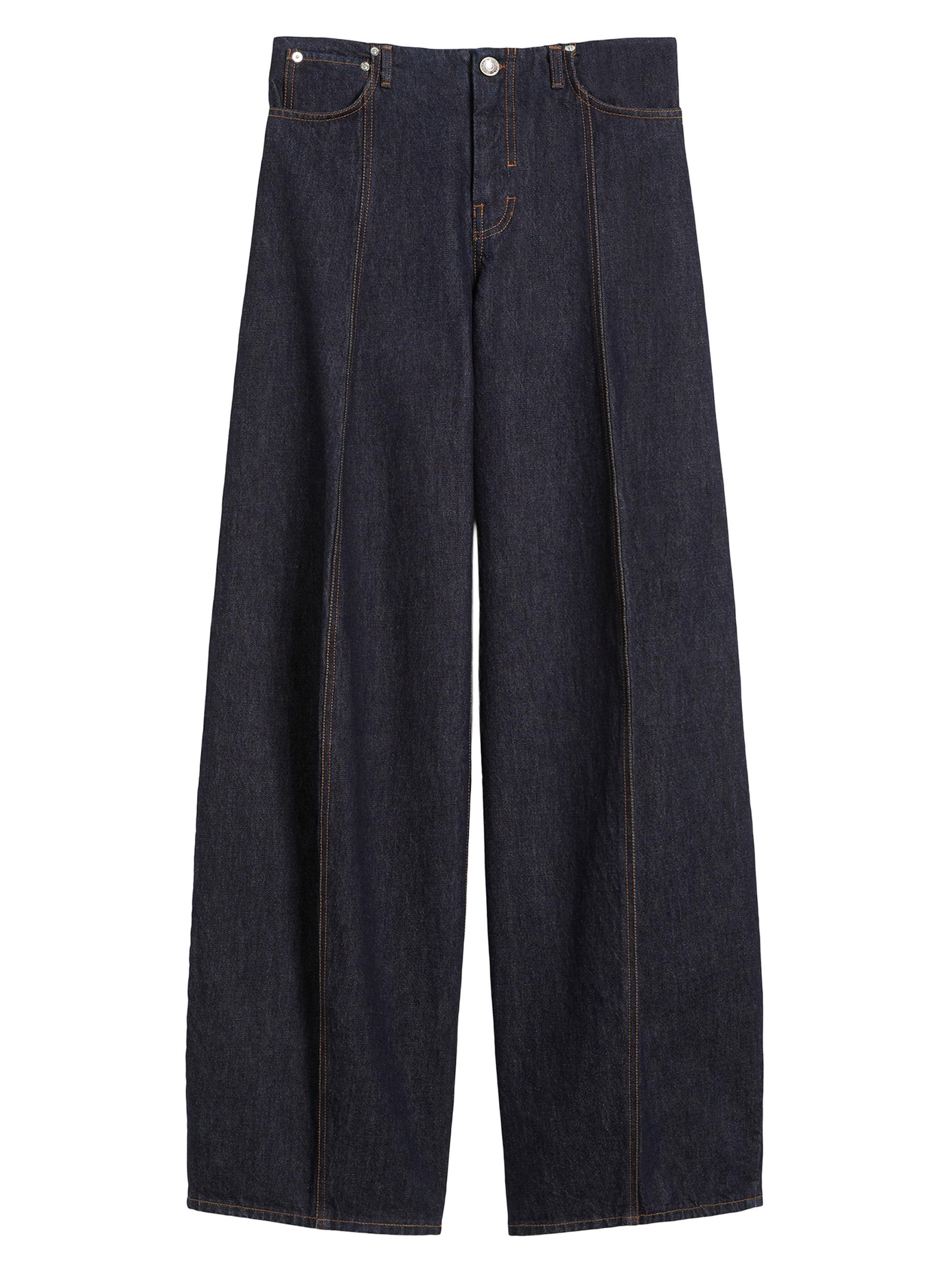 Sportmax Women's Oversized Low Rise Trousers - Midnightblue