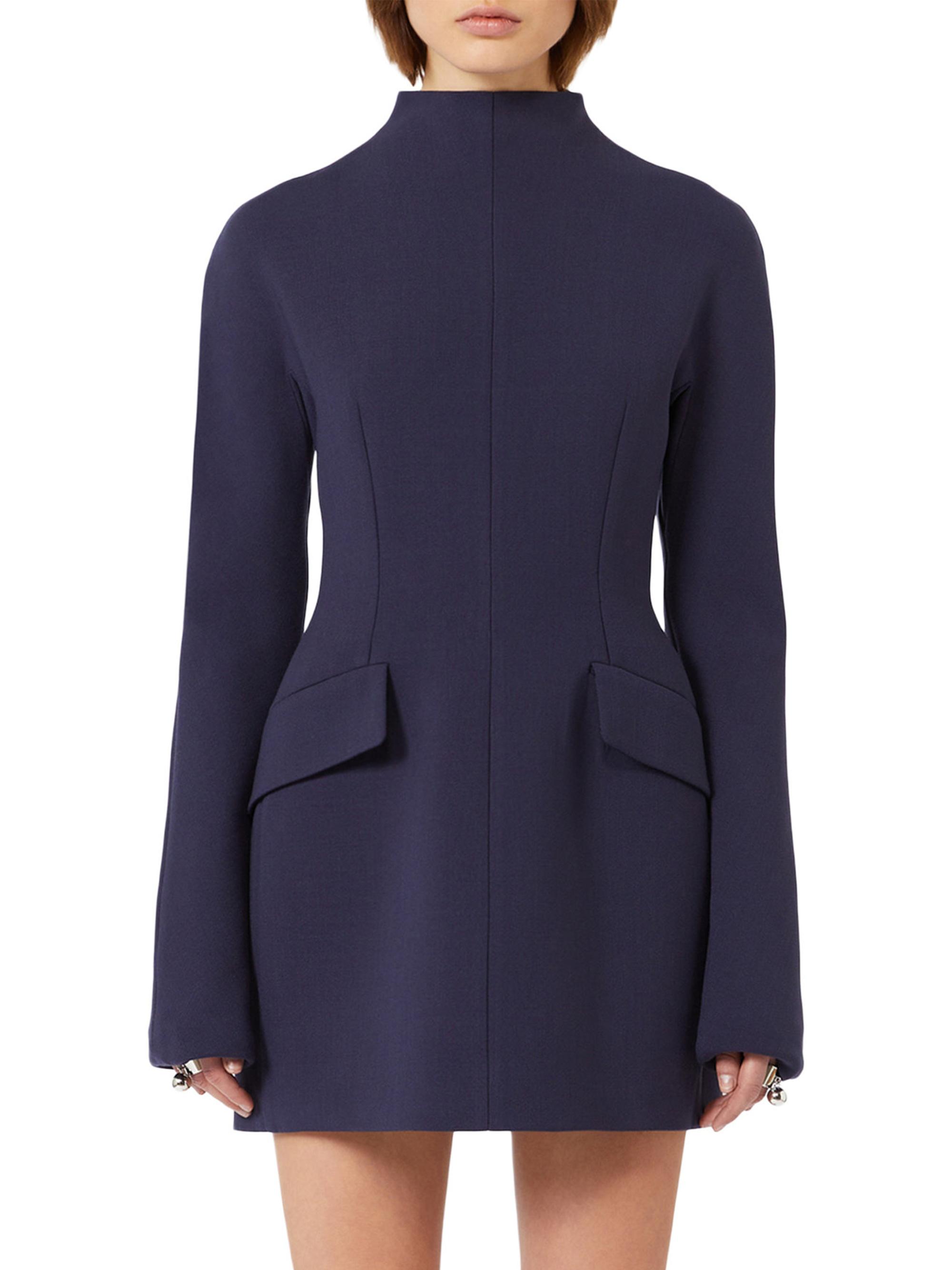 Short fitted gabardine Dress
