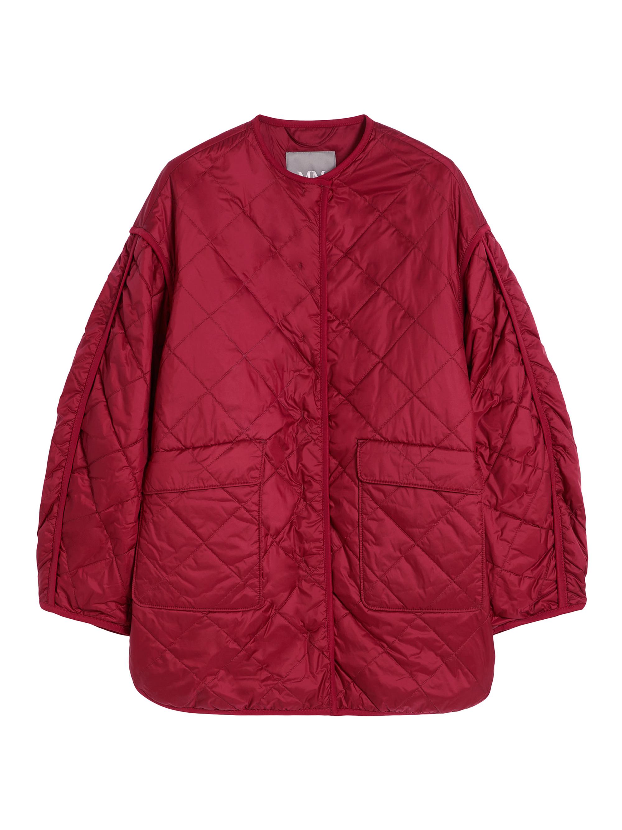 MM Max Mara Women's Quilted Nylon Overshirt - Dark Red