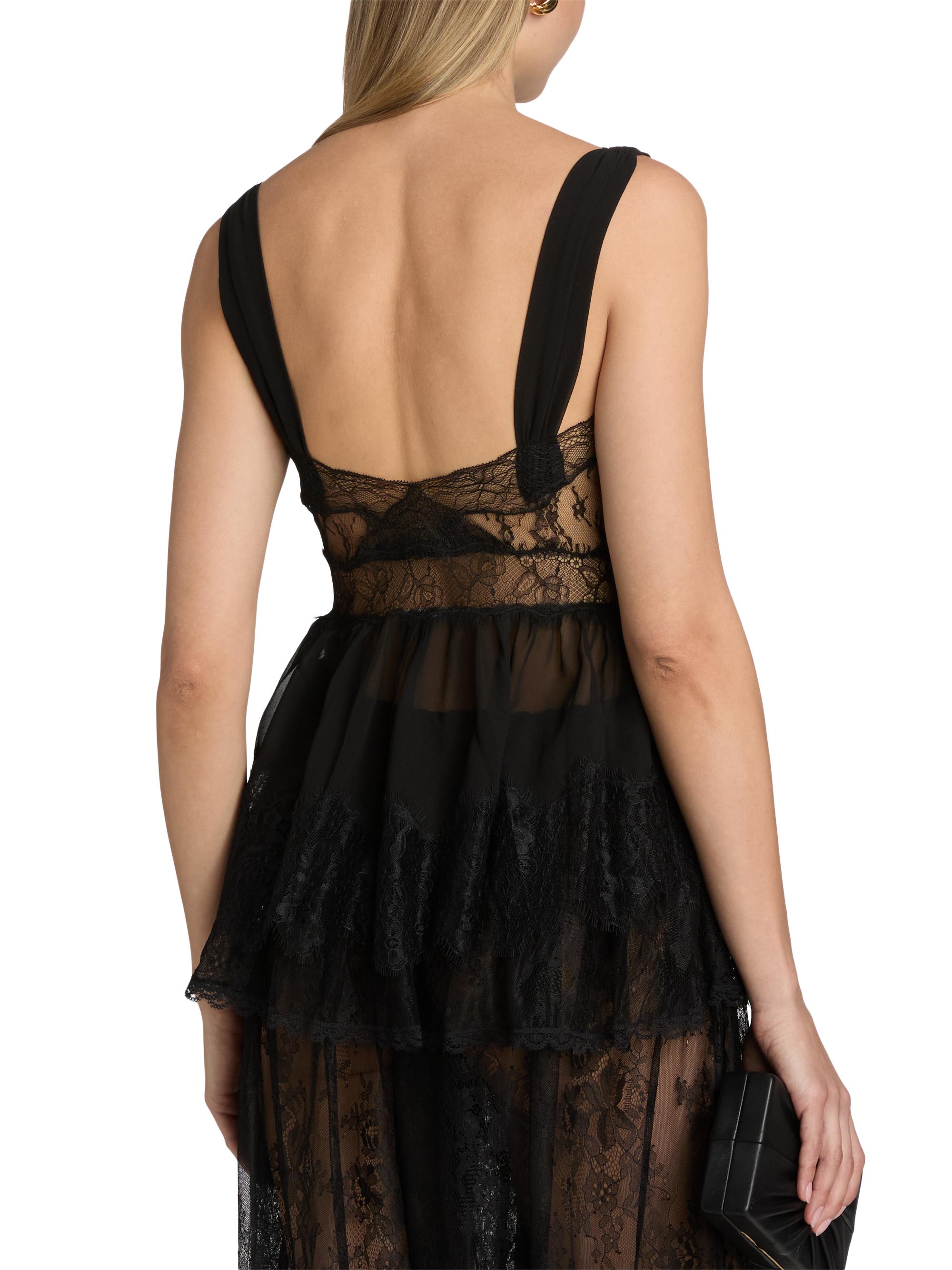 Ronny Kobo Melody Lace-Trimmed Satin Top | Saks Fifth Avenue