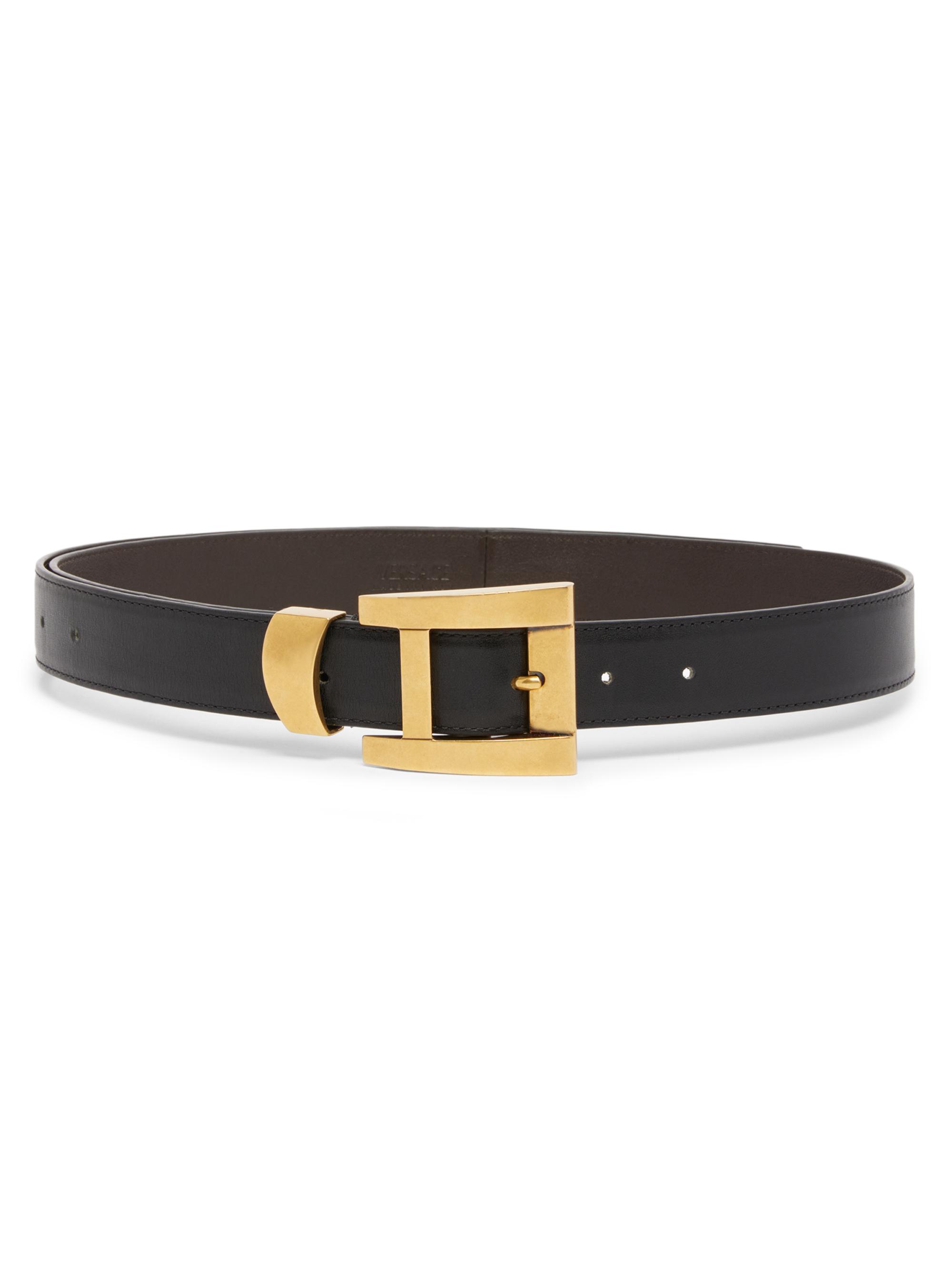 Versace Leather Belt | Saks Fifth Avenue