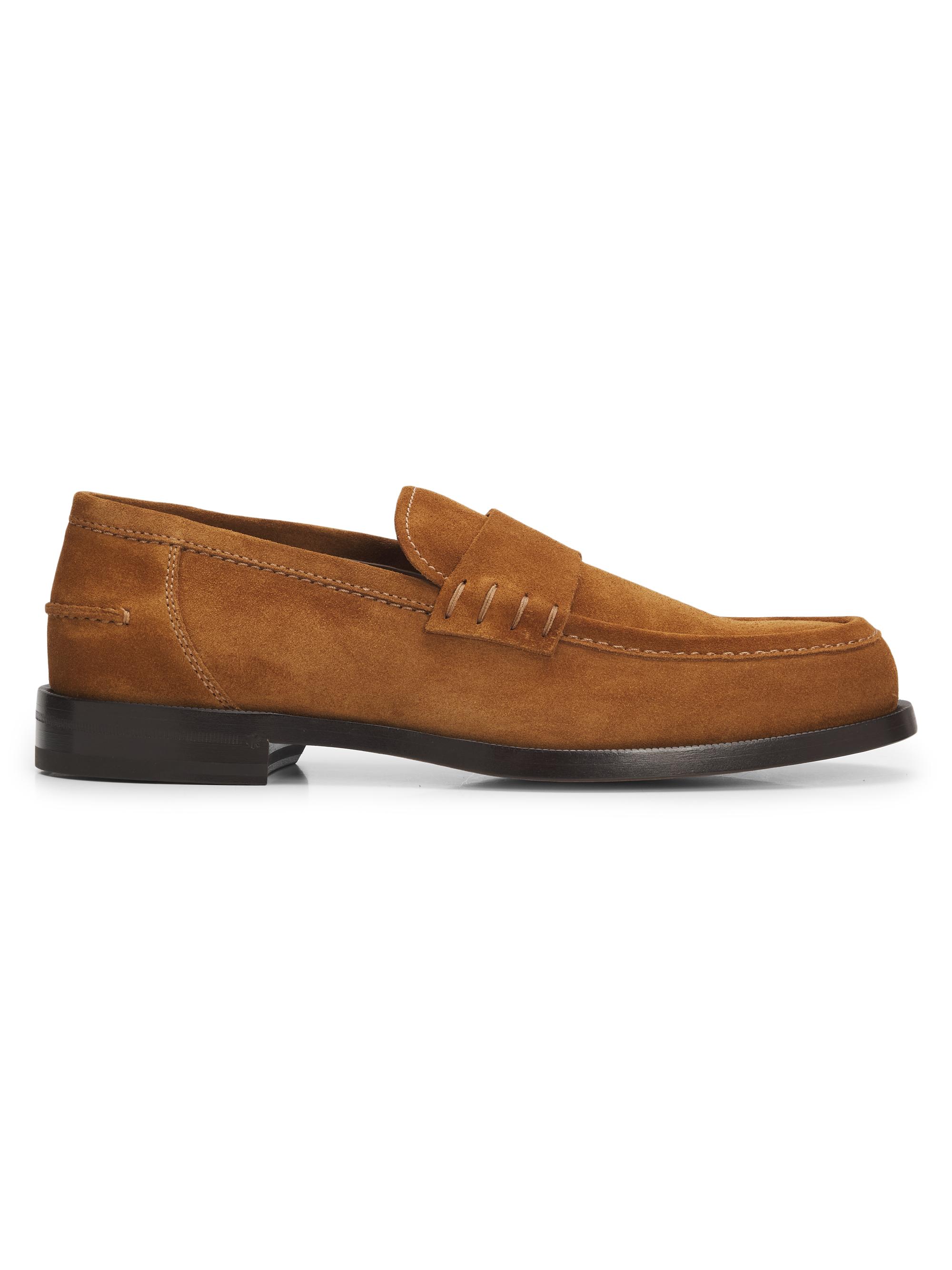 Gianvito Rossi Men's Preppy 45MM Suede Penny Loafers - Texan | Thumbnail 7