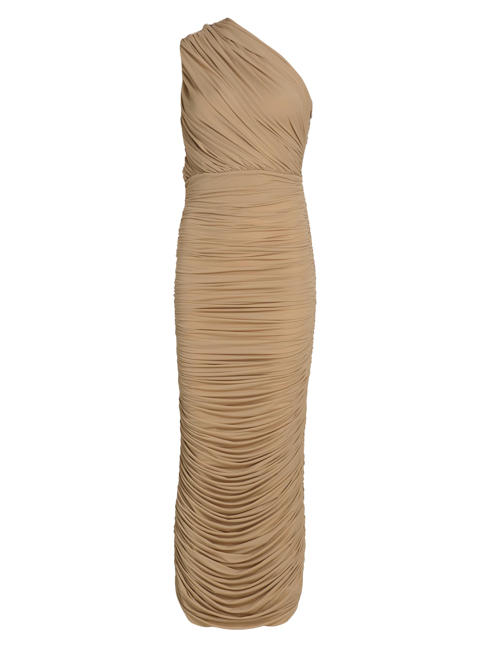Ronny Kobo Women's Emina One-Shoulder Ruched Midi-Dress - Nougat