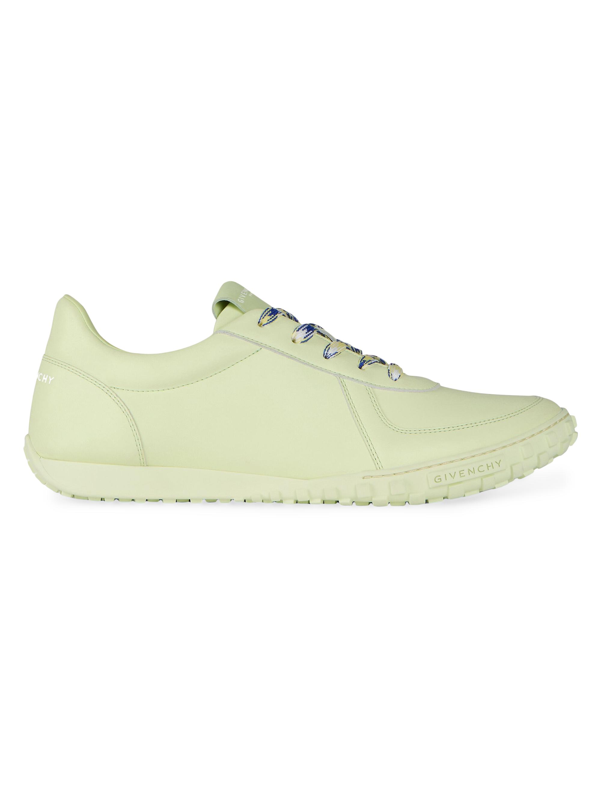 Givenchy Men's Glide Sneakers in Leather - Pale Green | Thumbnail 7