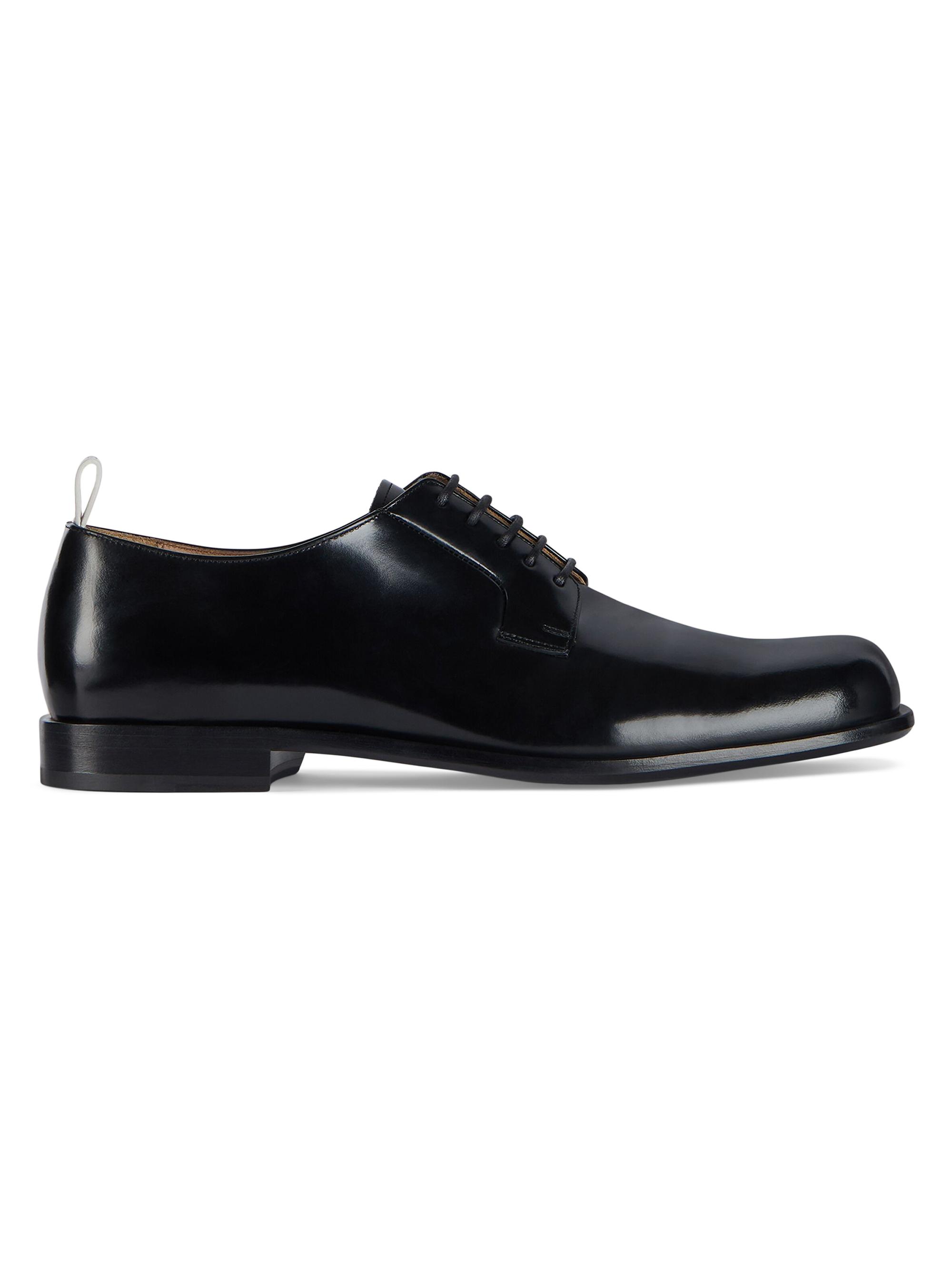 Prada Brushed Leather Derby Shoes | Saks Fifth Avenue