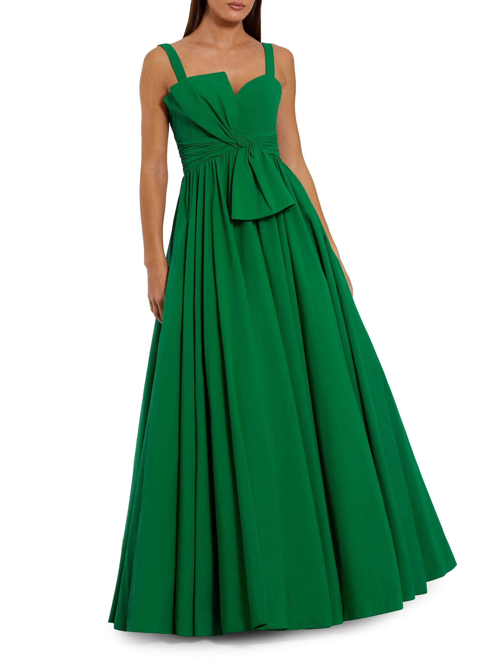 Mac Duggal Women's Bow-Detail Ball Gown - Spring Green