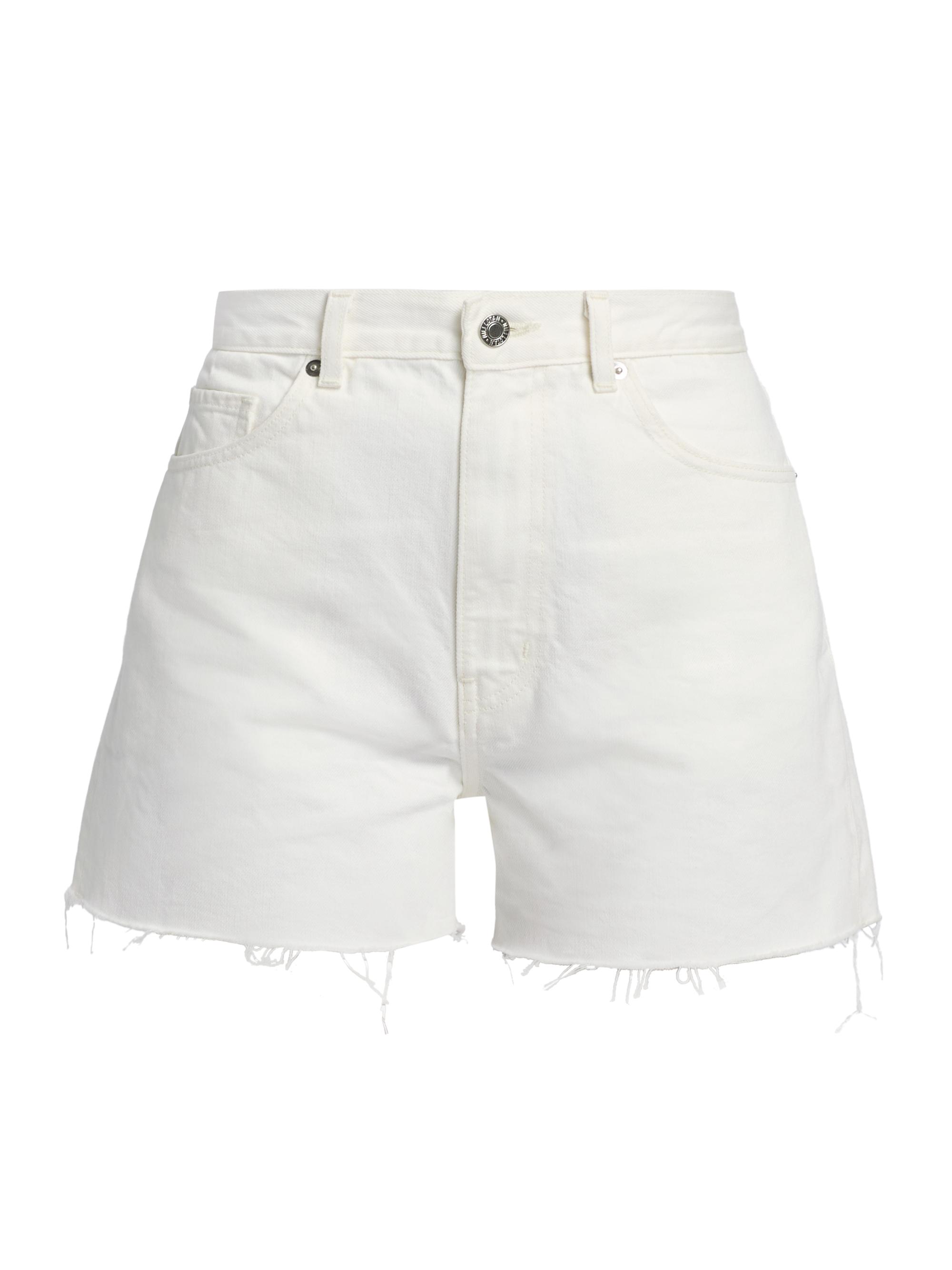 Nili Lotan Women's Cobain Denim Shorts - Cream