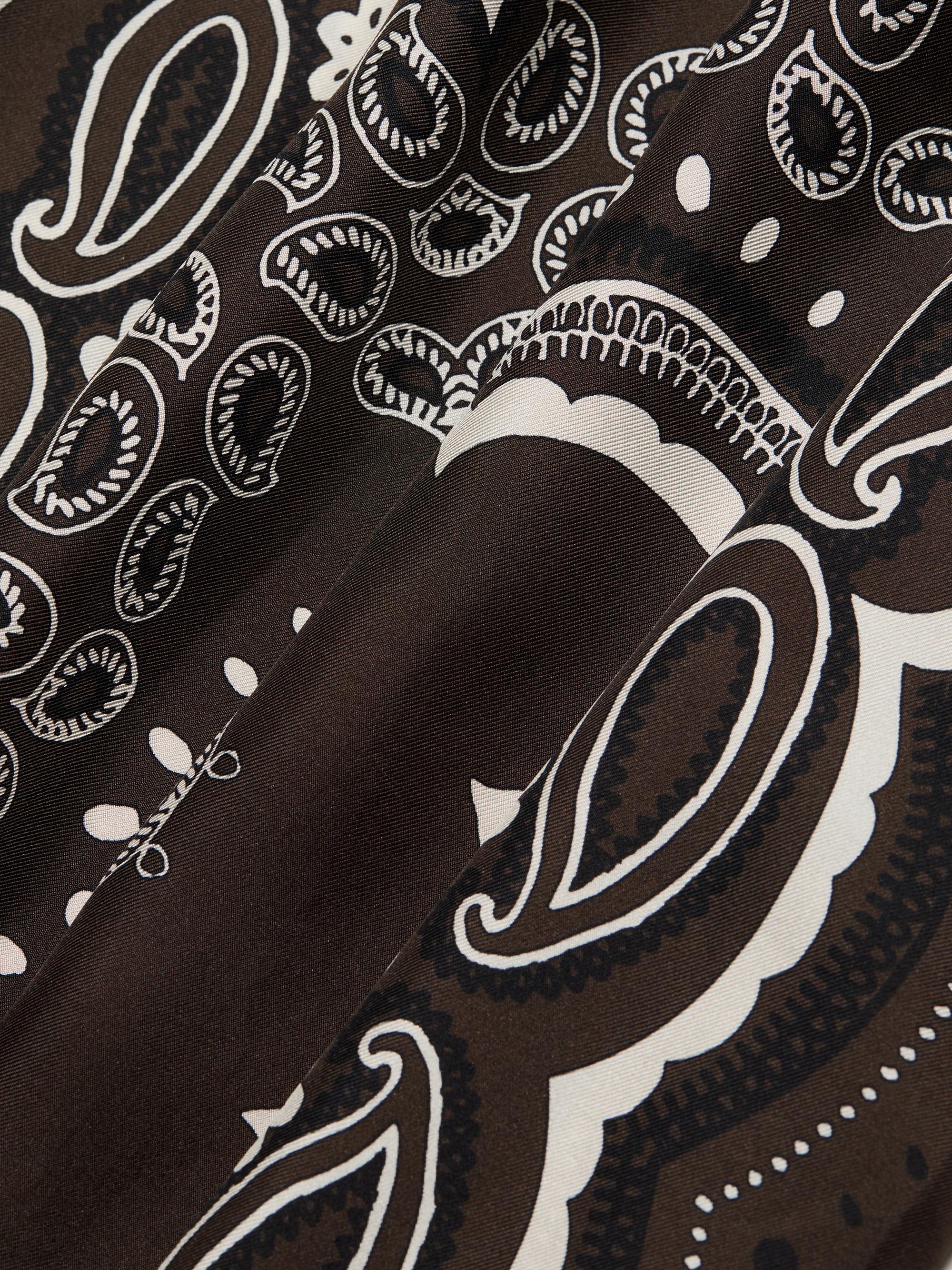 Nili Lotan Women's Morgan Silk Bandana Pants - Brown  Bandana Print | Thumbnail 7