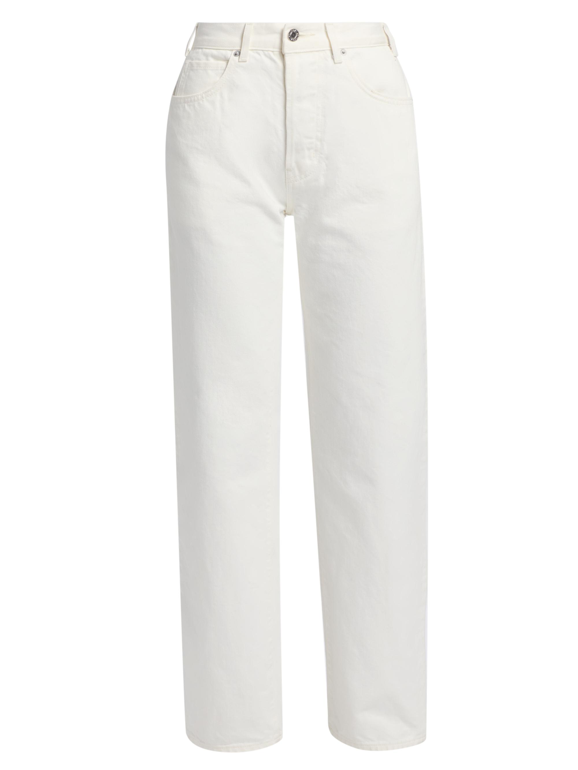 Nili Lotan Women's Briana Straight-Fit Jeans - Cream