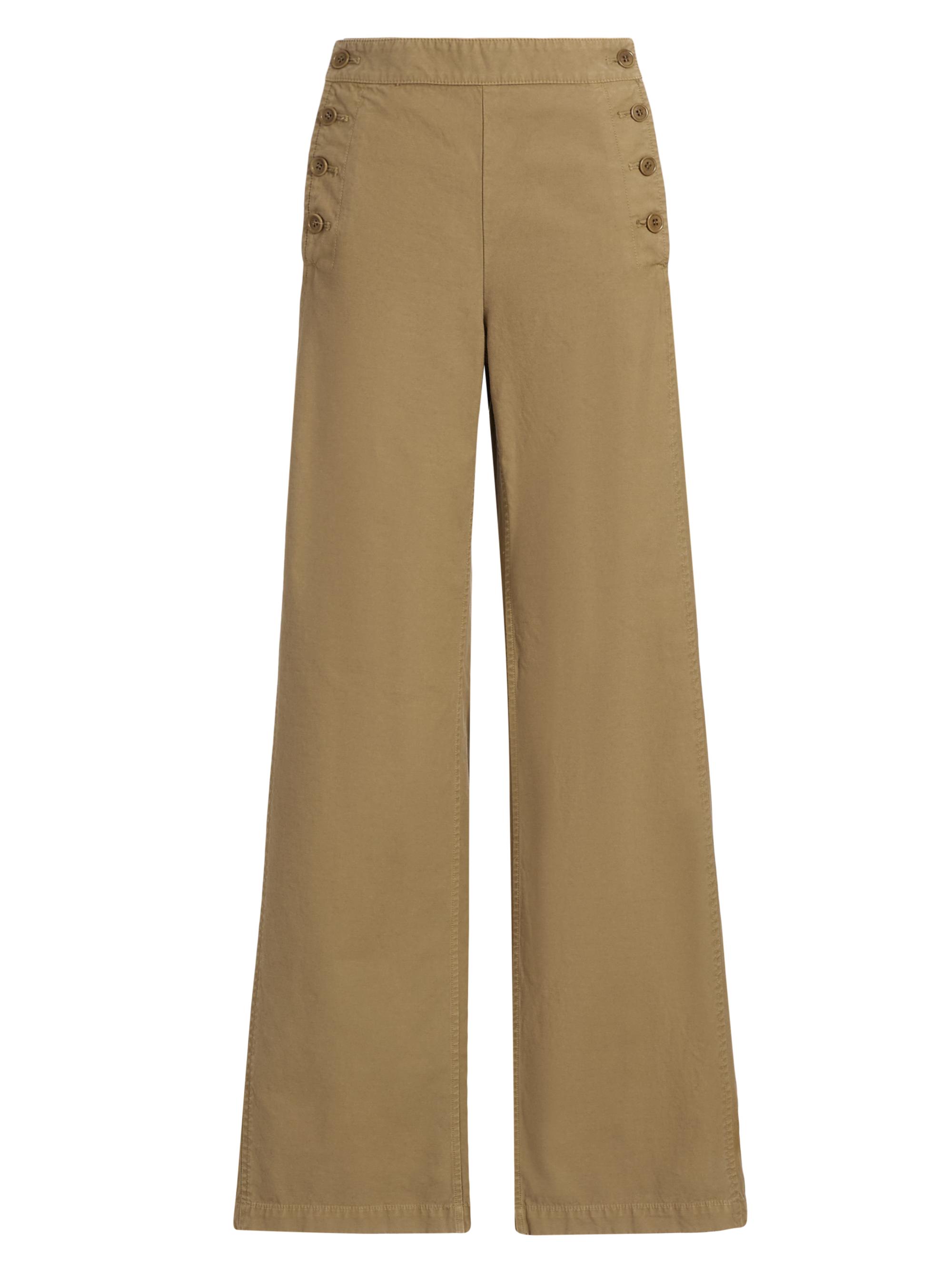 Nili Lotan Women's Reed Cotton Sailor Pants - French Khaki