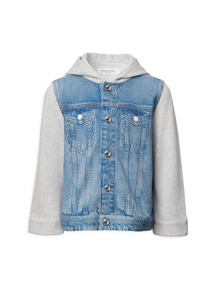 Rag & Bone Baby's, Little Kid's & Kid's Mini Miramar Terry Combo Hooded Trucker Jacket
