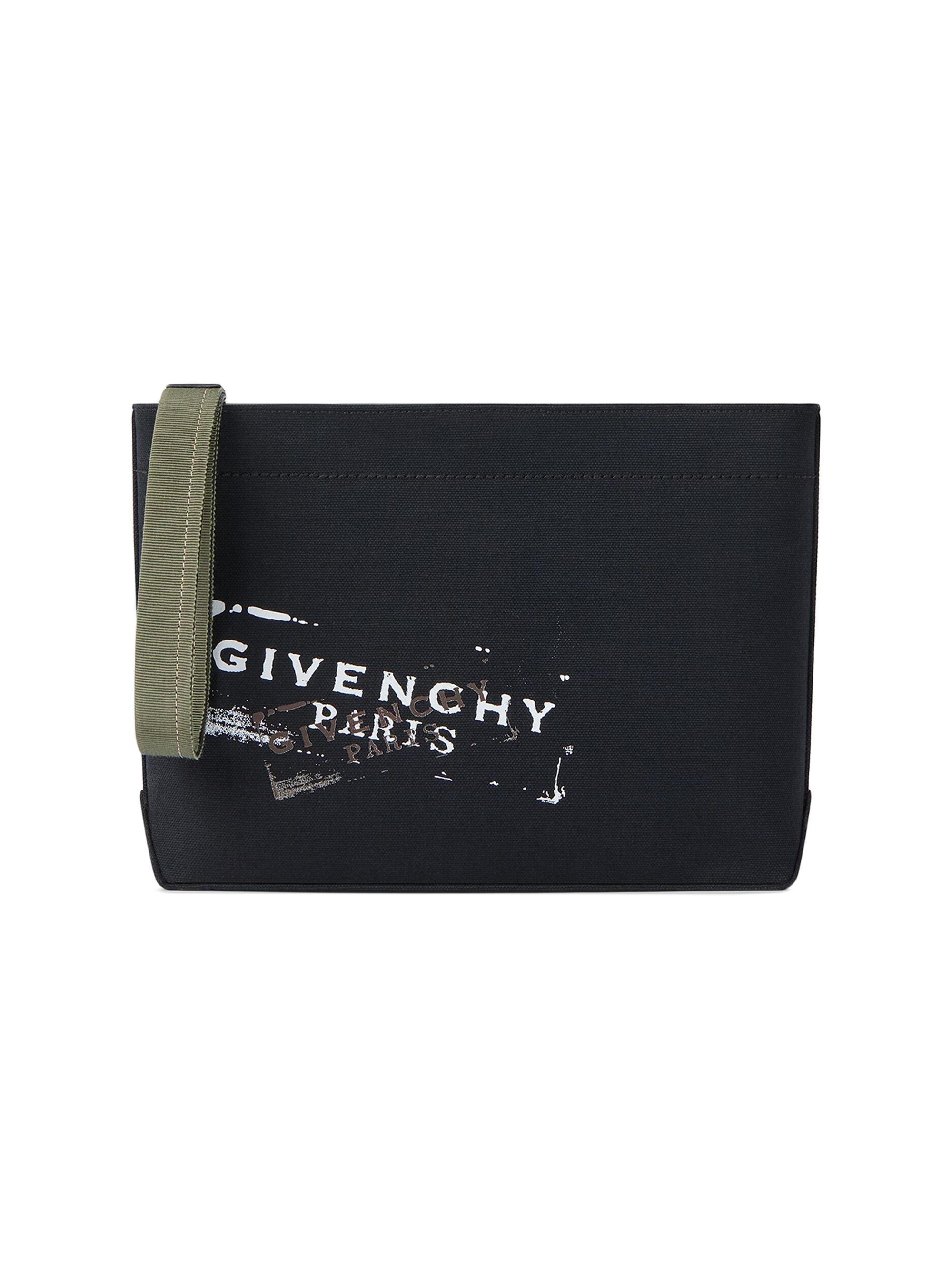 Givenchy Men's Tote Pouch in Canvas - Black