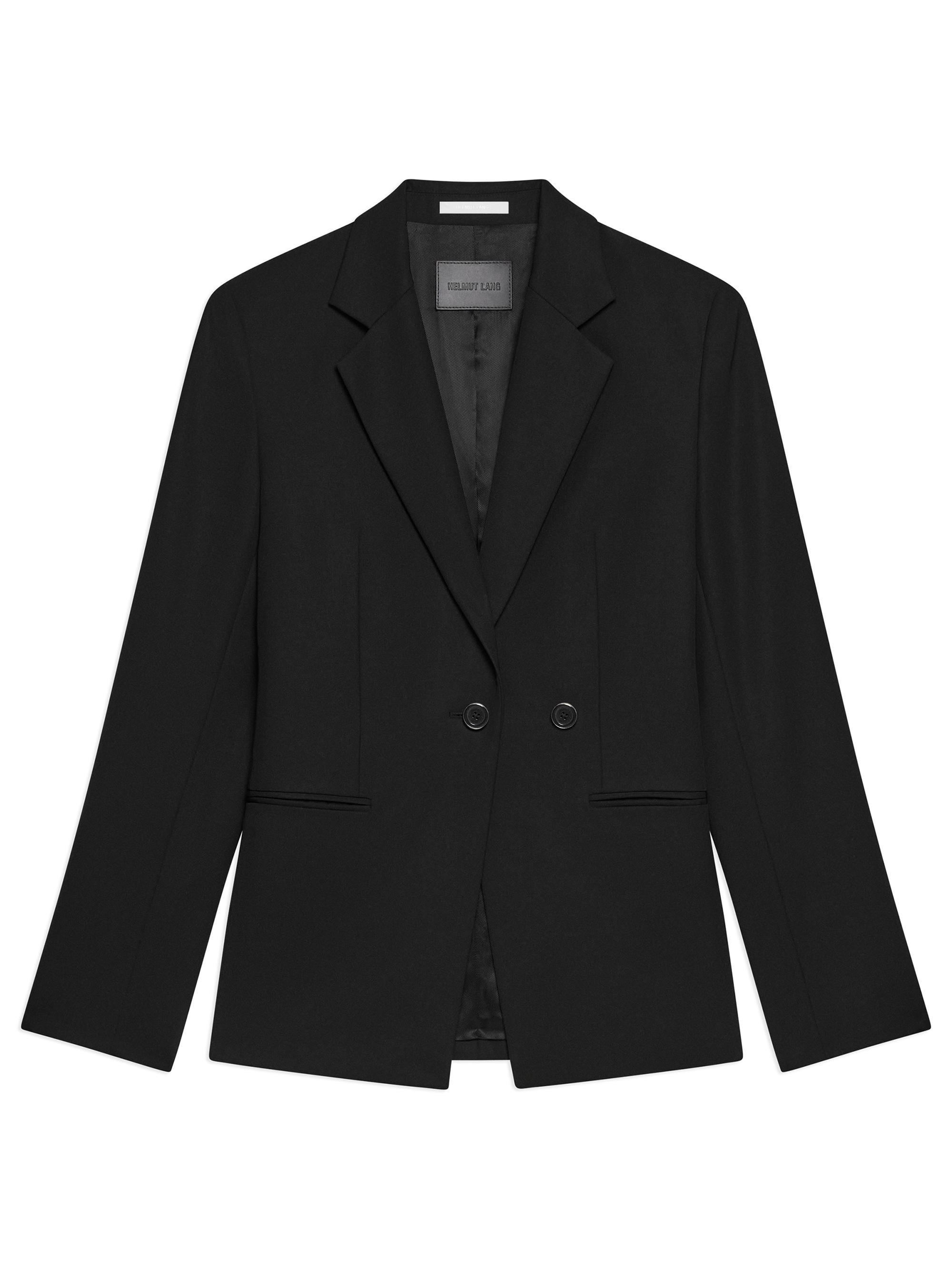 「美品」Helmut lang ブラックジャケット　シルク 95% フォーマル Helmut Lang Shawl Driver Wool Blazer | Saks Fifth Avenue