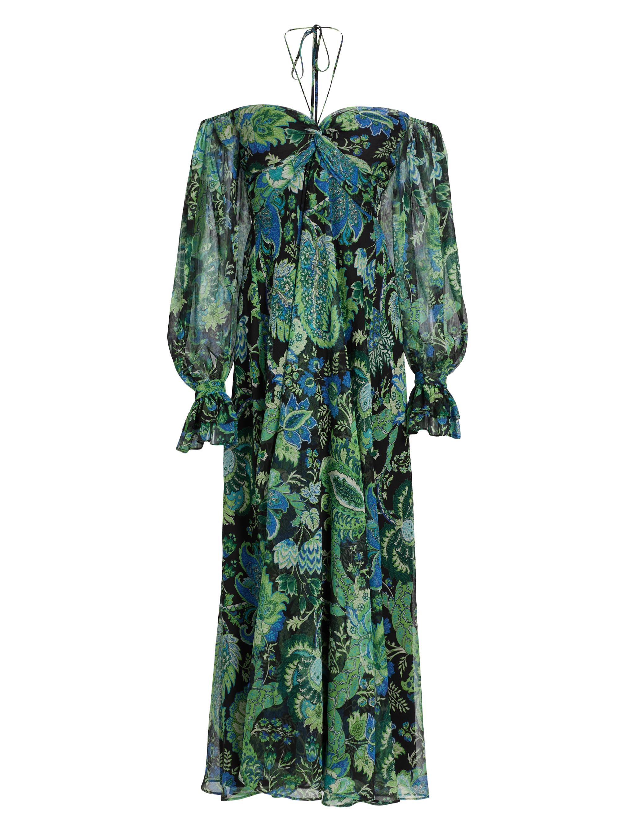 Ungaro Women's Kelsey Halterneck Maxi Dress - Black Multi