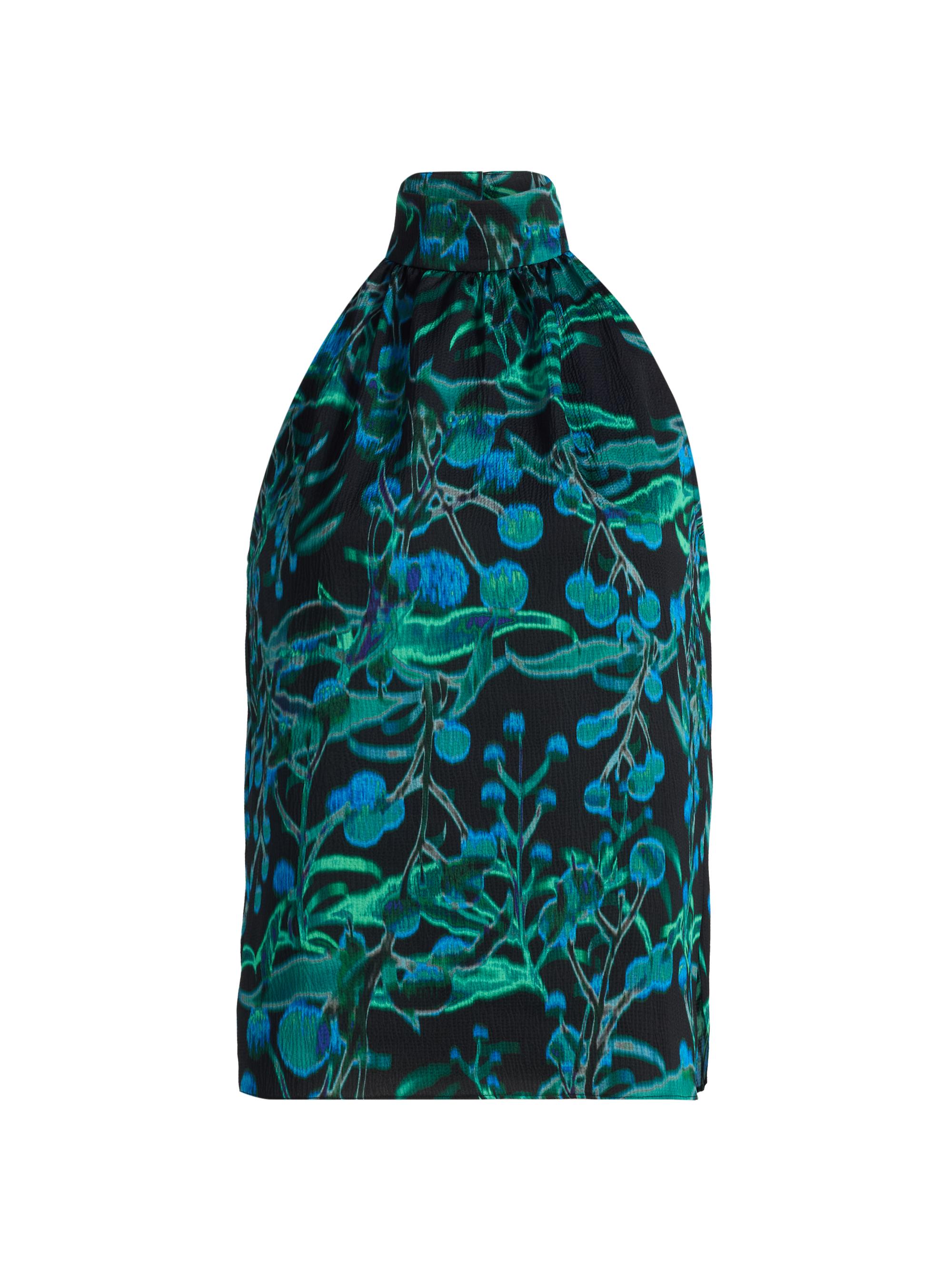 Ungaro Women's Ace Printed Halter Blouse - Black Multi