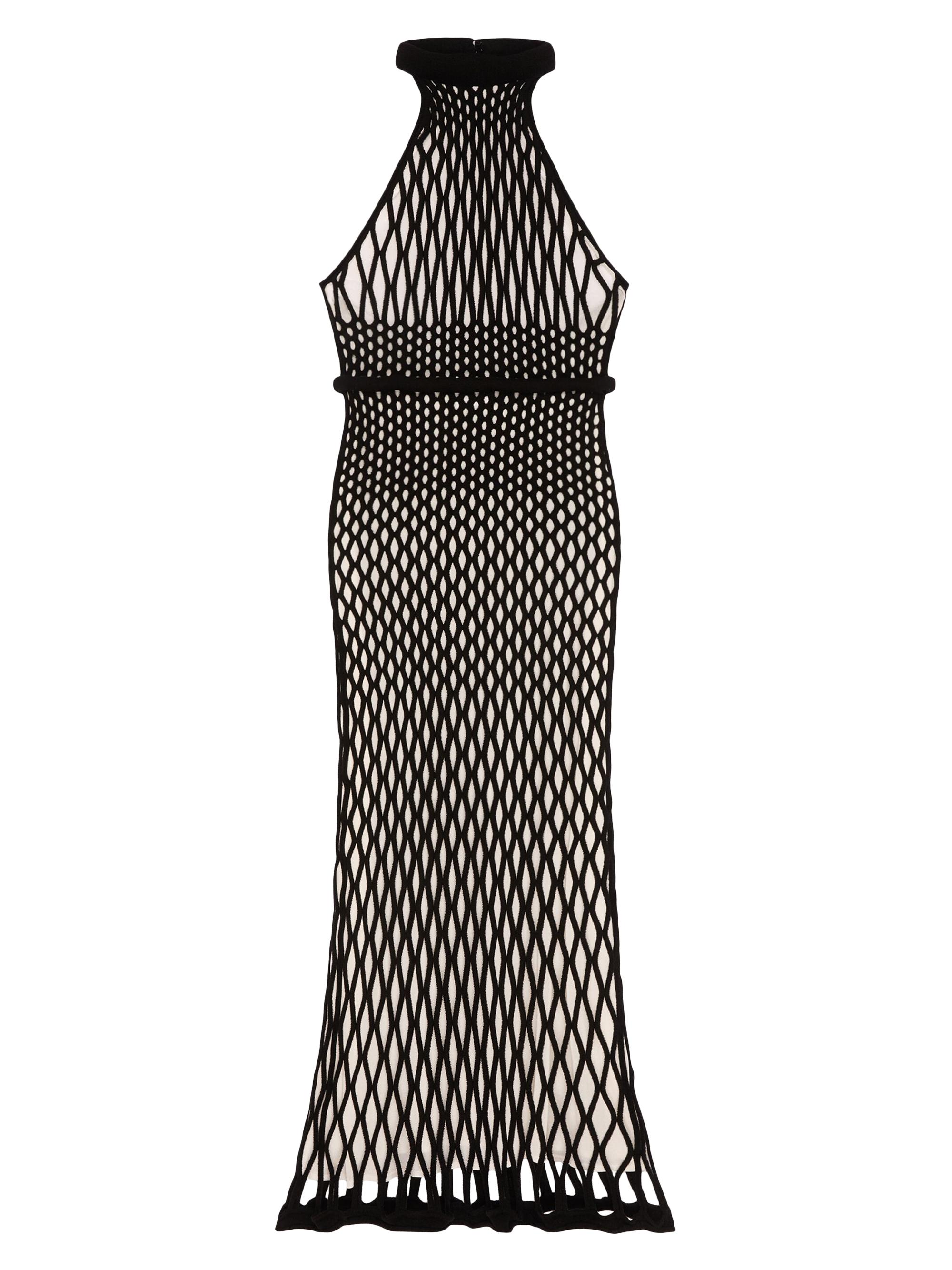 Givenchy Women's Halterneck Dress in Mesh - Black