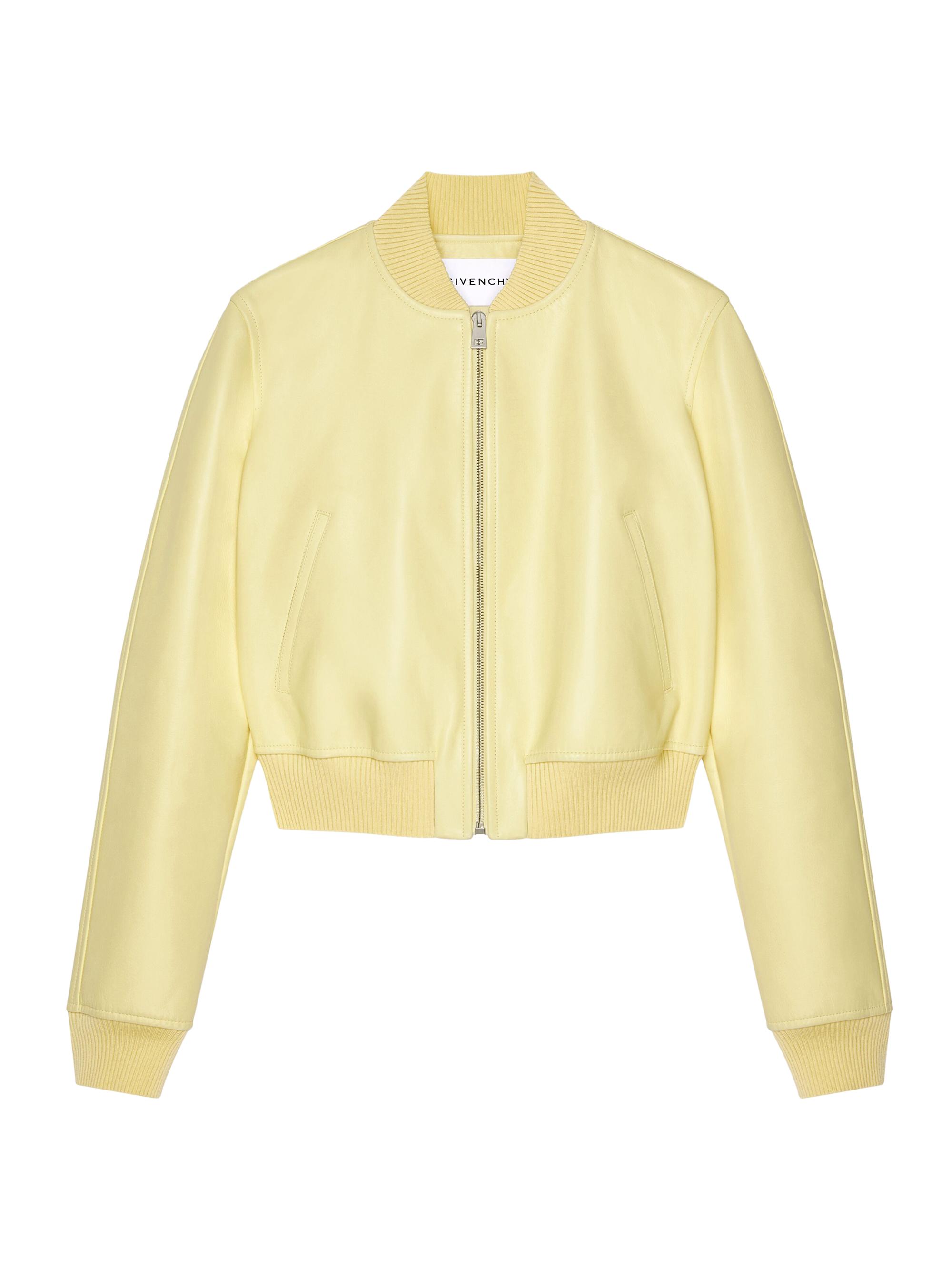 Givenchy Women's Bomber in Nappa Leather - Pale Yellow