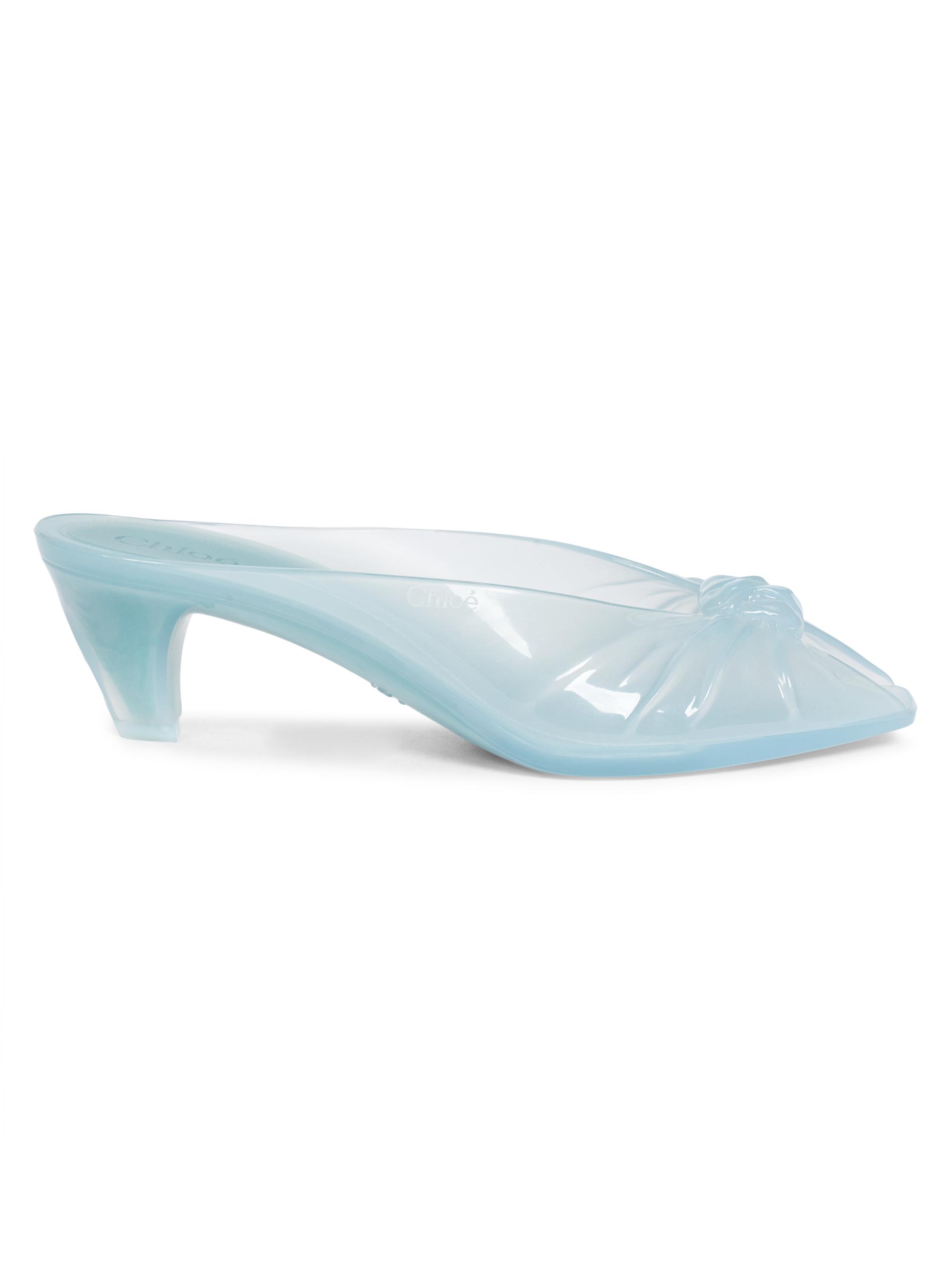 Chloé Women's Jelly Cone Heel Mules - Spearmint