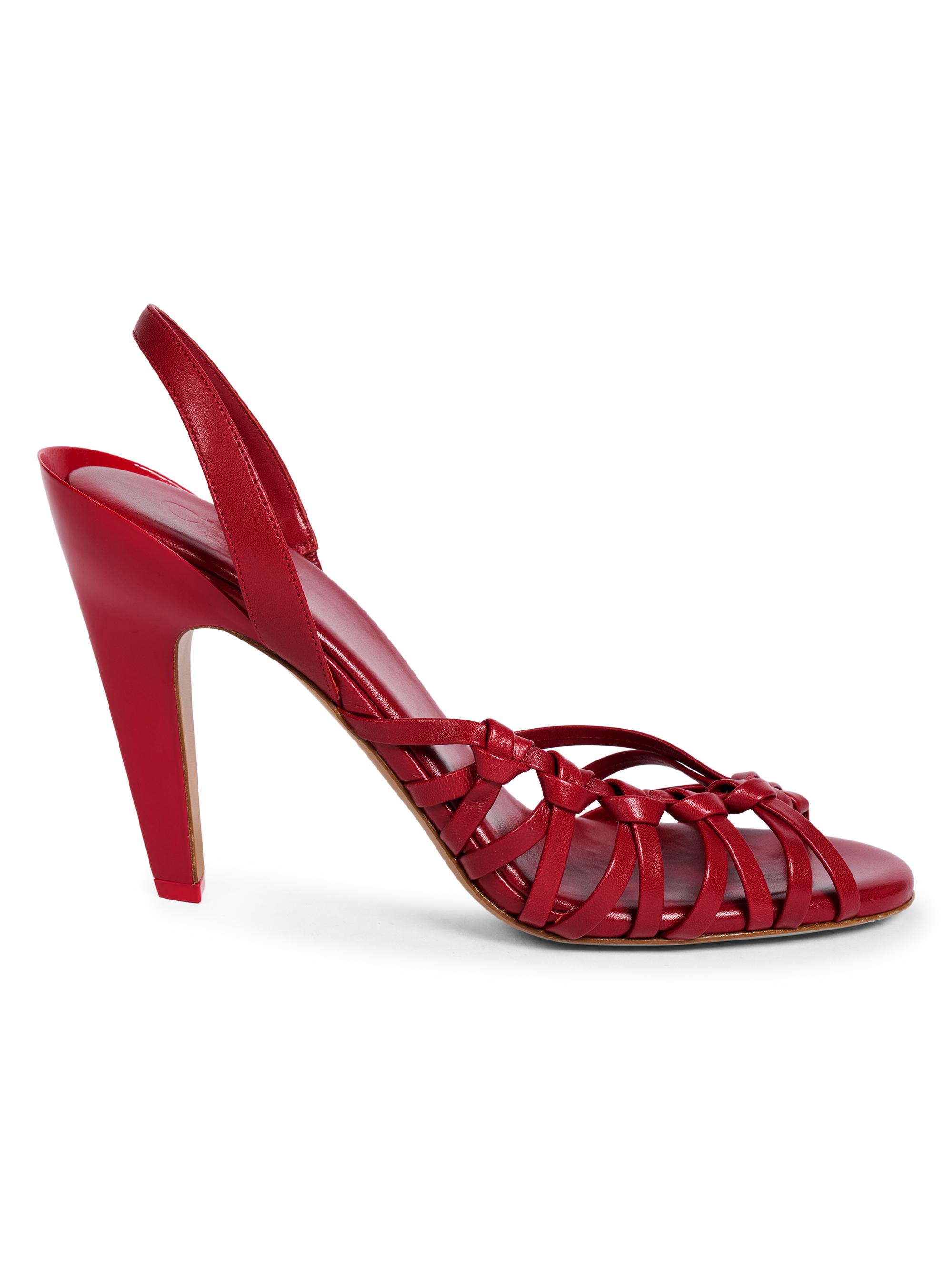 Chloé Women's Estra 0MM Leather Slingback Sandals - Raspberry Sorbet
