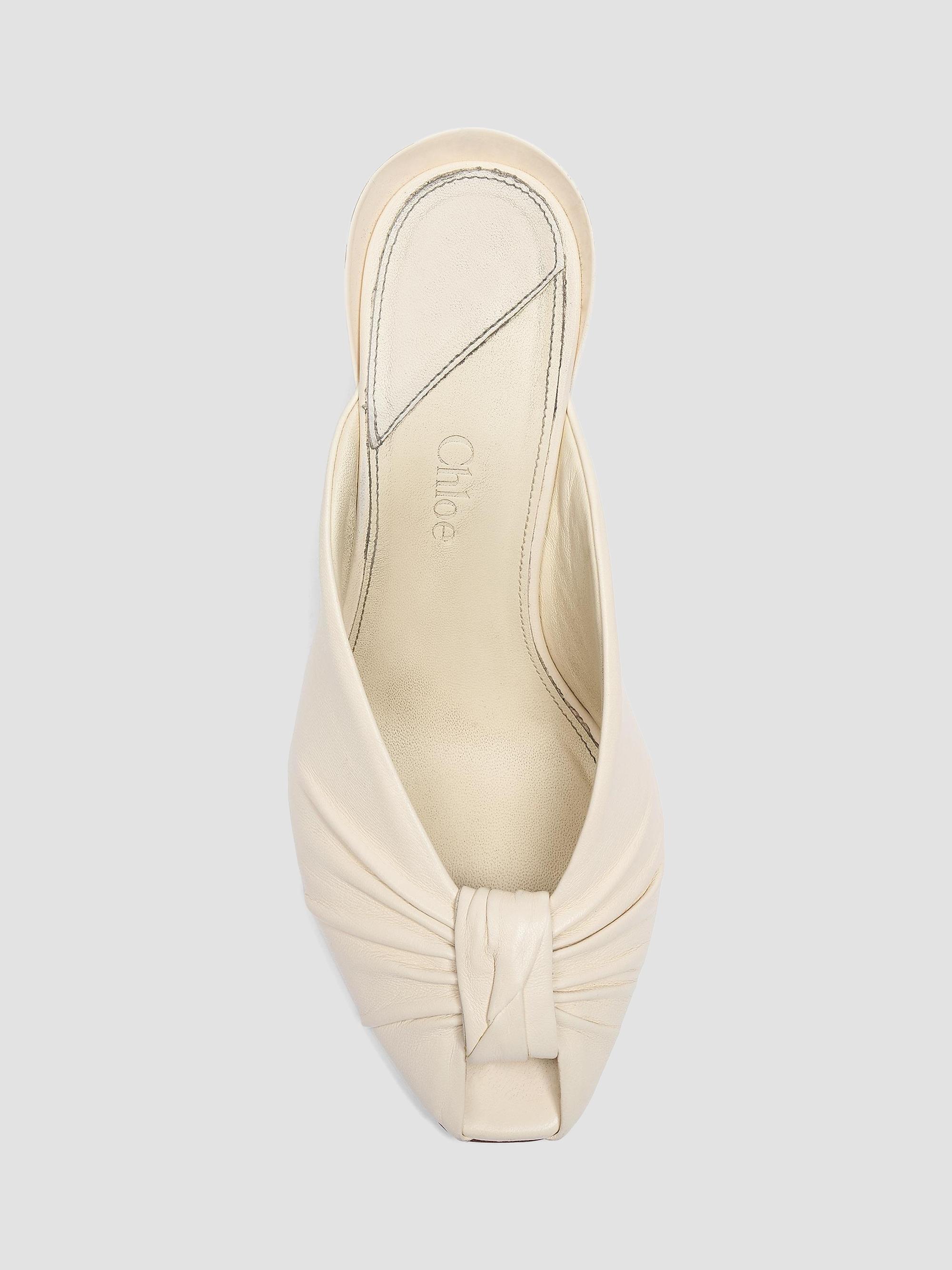 Chloé Suzie Peep-Toe Leather Mules | Saks Fifth Avenue