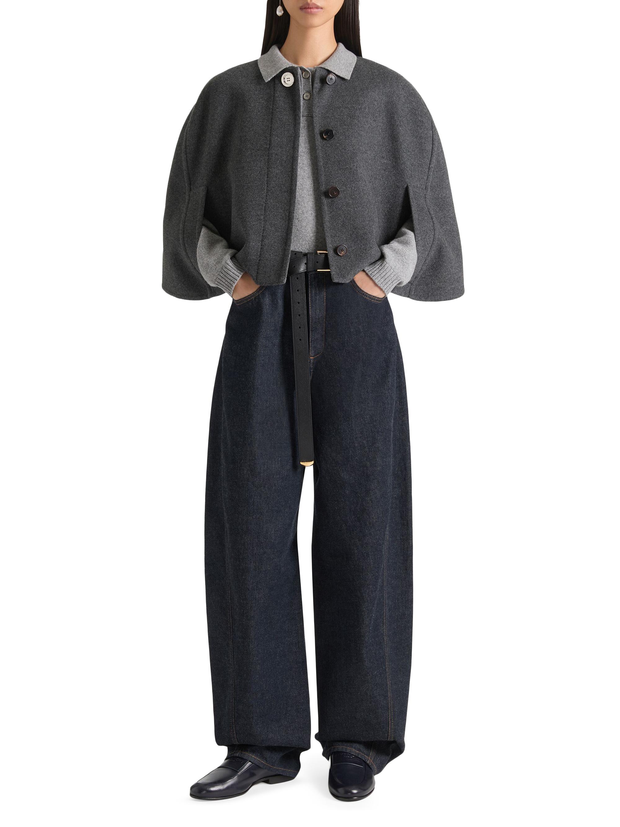 Givenchy Cropped Cape in Wool and Cashmere | Saks Fifth Avenue
