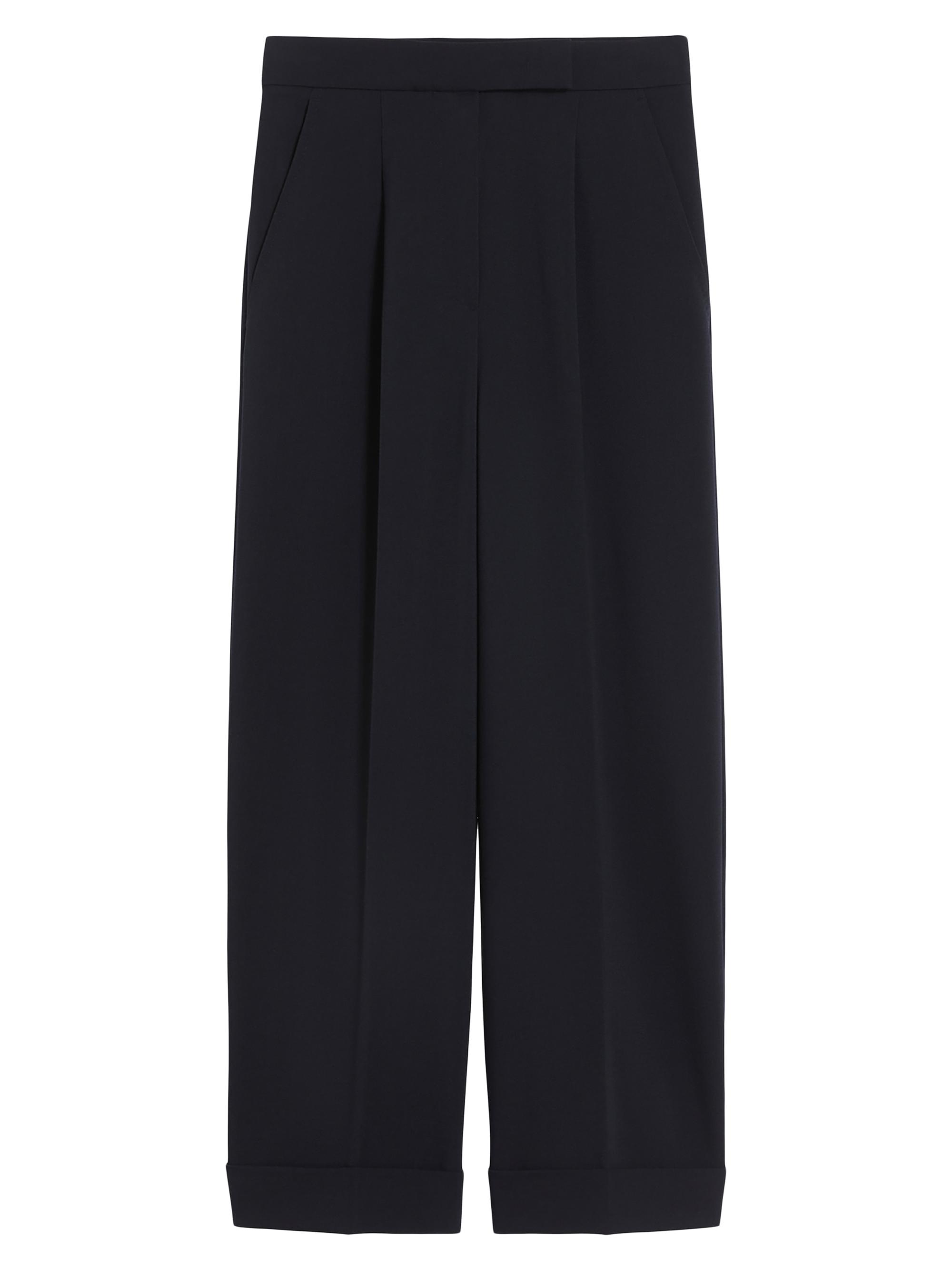 Max Mara Women's High Waisted Wool Trousers - Ultramarine