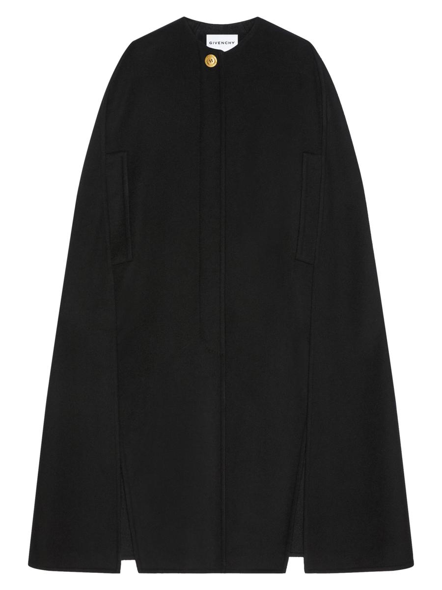 Givenchy Women's Cape In Wool And Cashmere In Gray