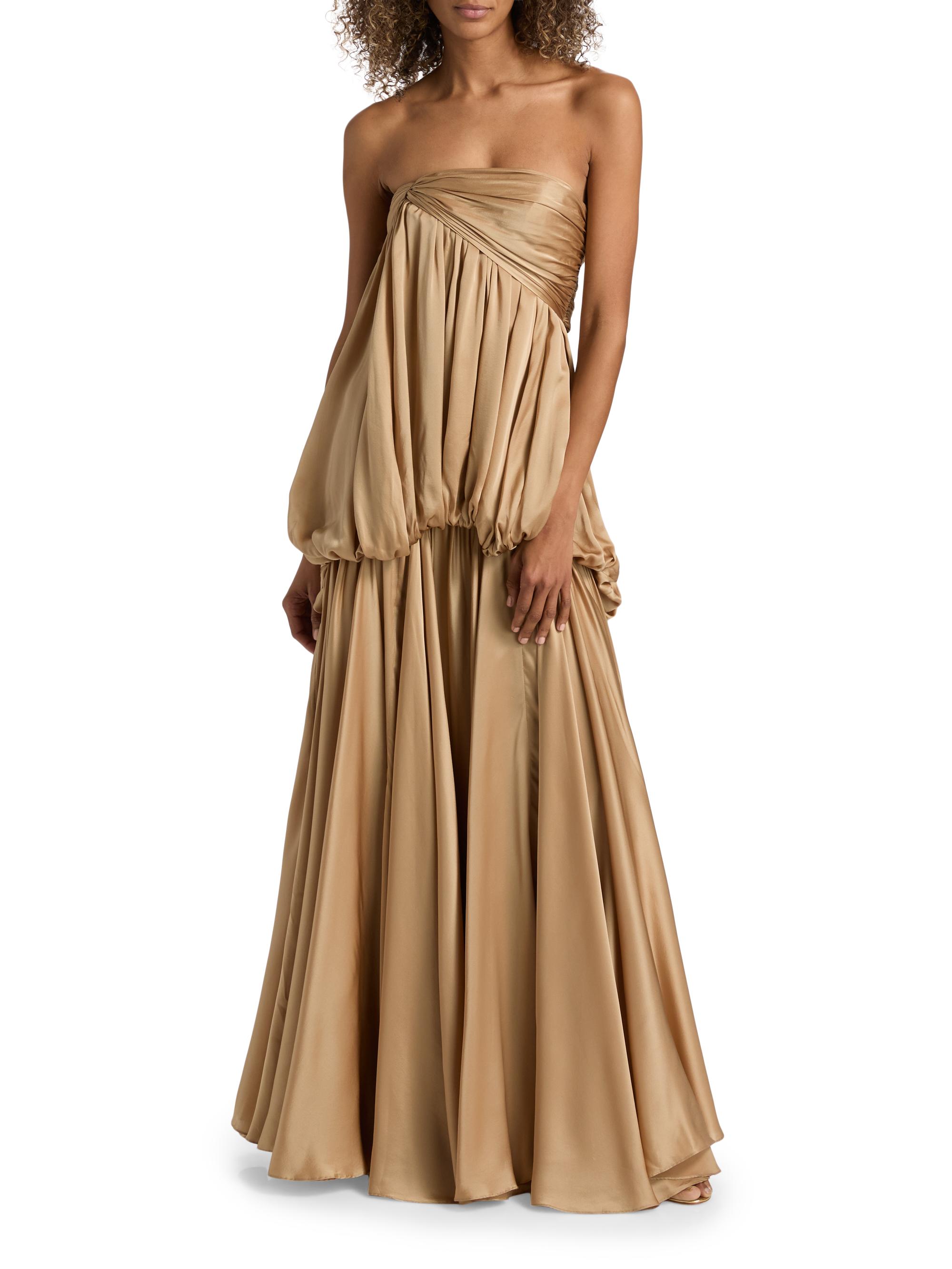 Zimmermann Alchemy Billow Draped Silk Maxi Dress | Saks Fifth Avenue
