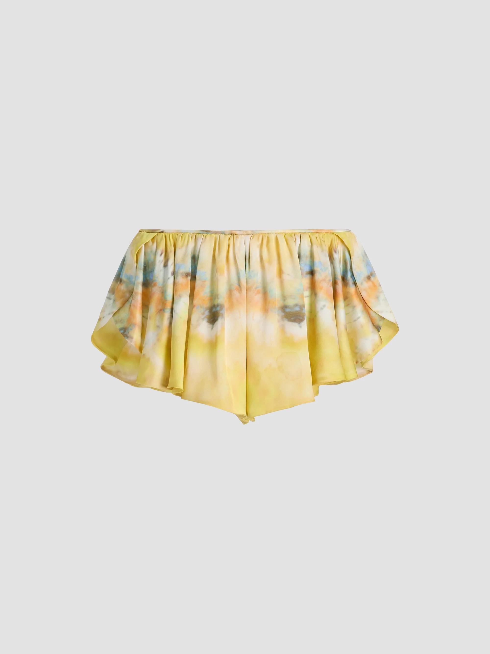 Zimmermann Alchemy Tuck Silk Micro Shorts | Saks Fifth Avenue