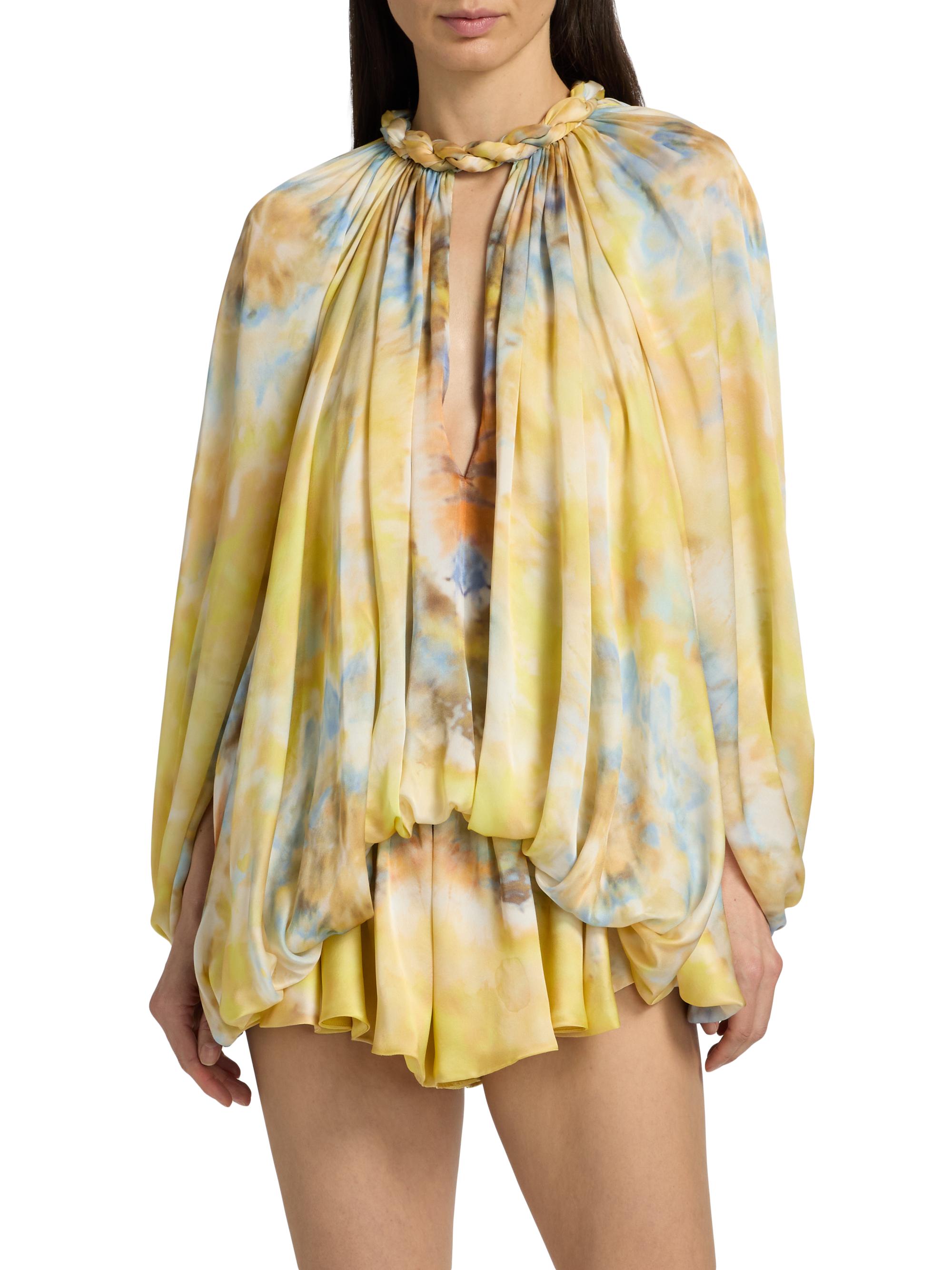 Zimmermann Women's Alchemy Twist Billow Cocoon Blouse - Citrus Tie Dye | Thumbnail 3